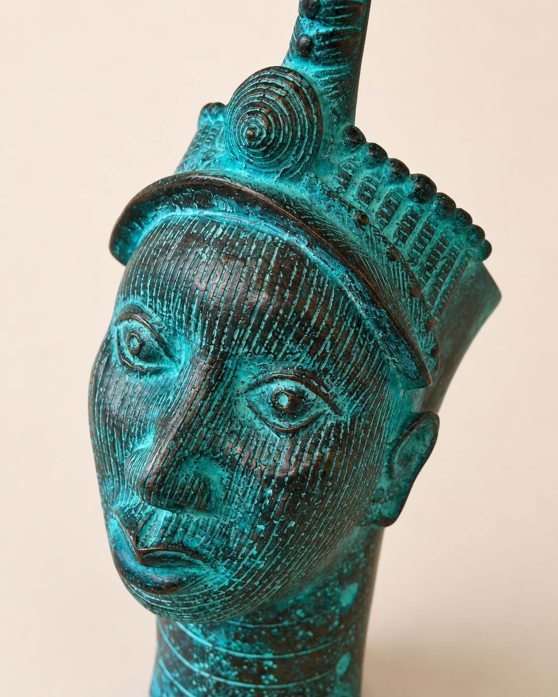 Benin Bronze Ife Head