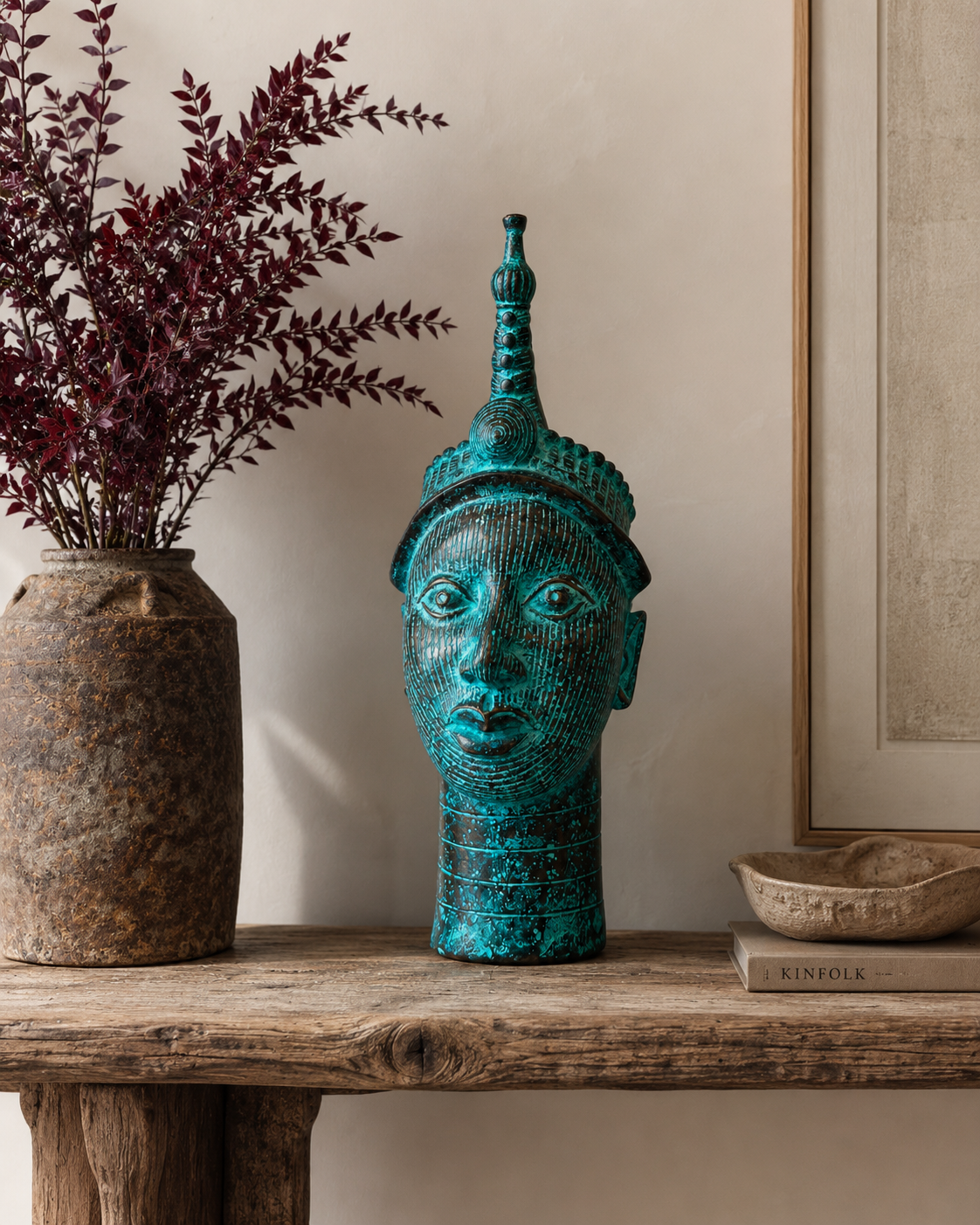 Benin Bronze Ife Head