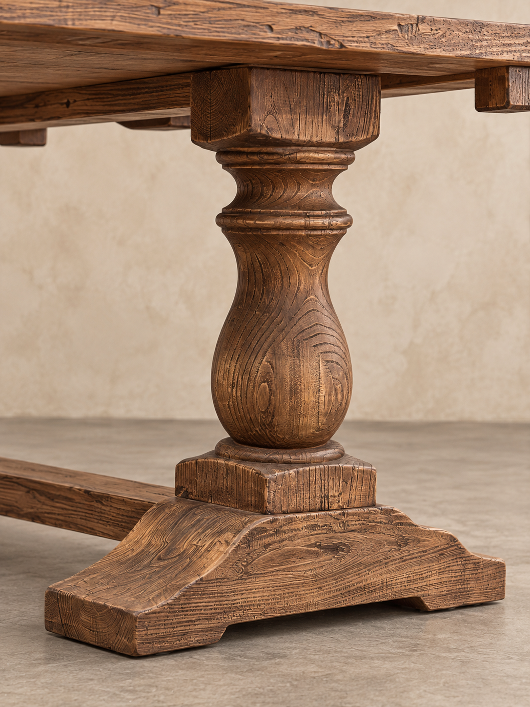 The Hexworthy Reclaimed Elm Extendable Dining Table