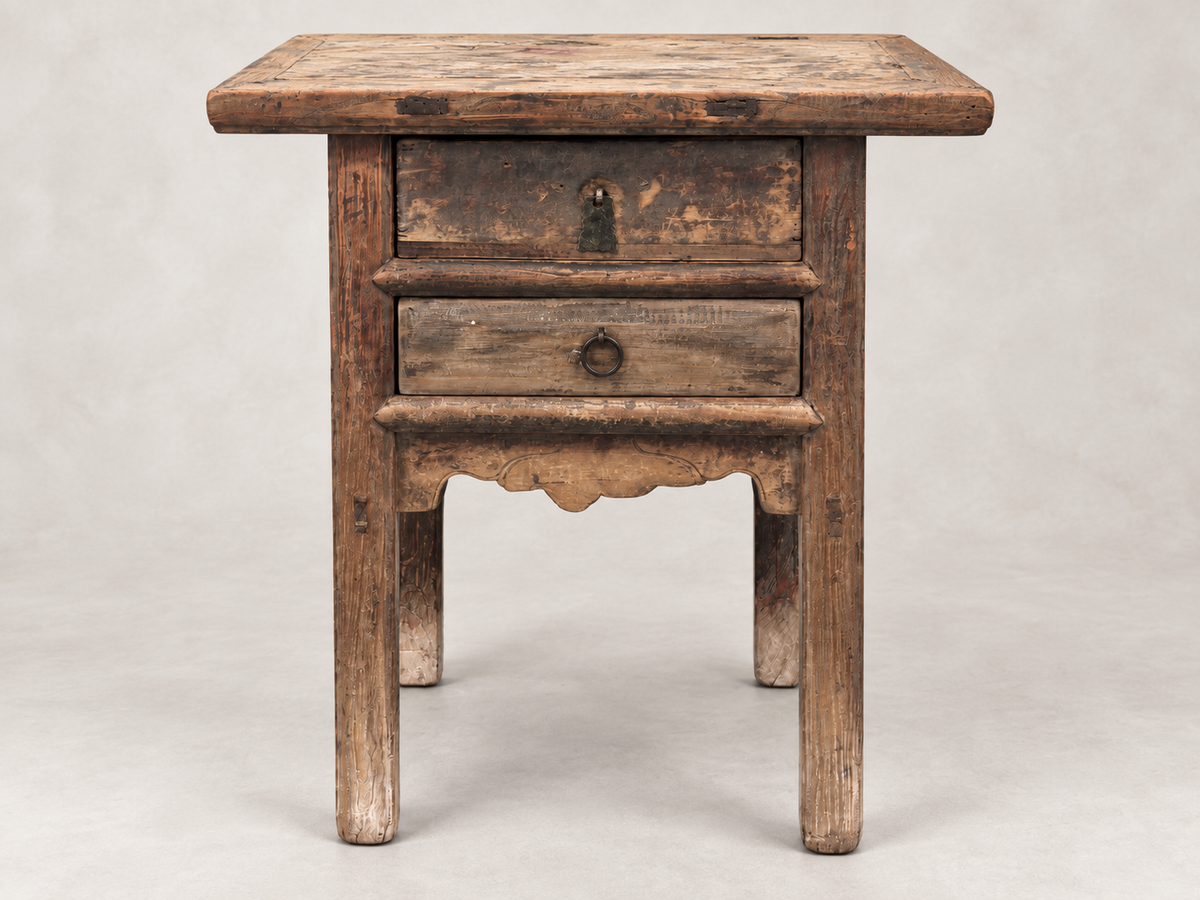 Antique Two Drawer Console