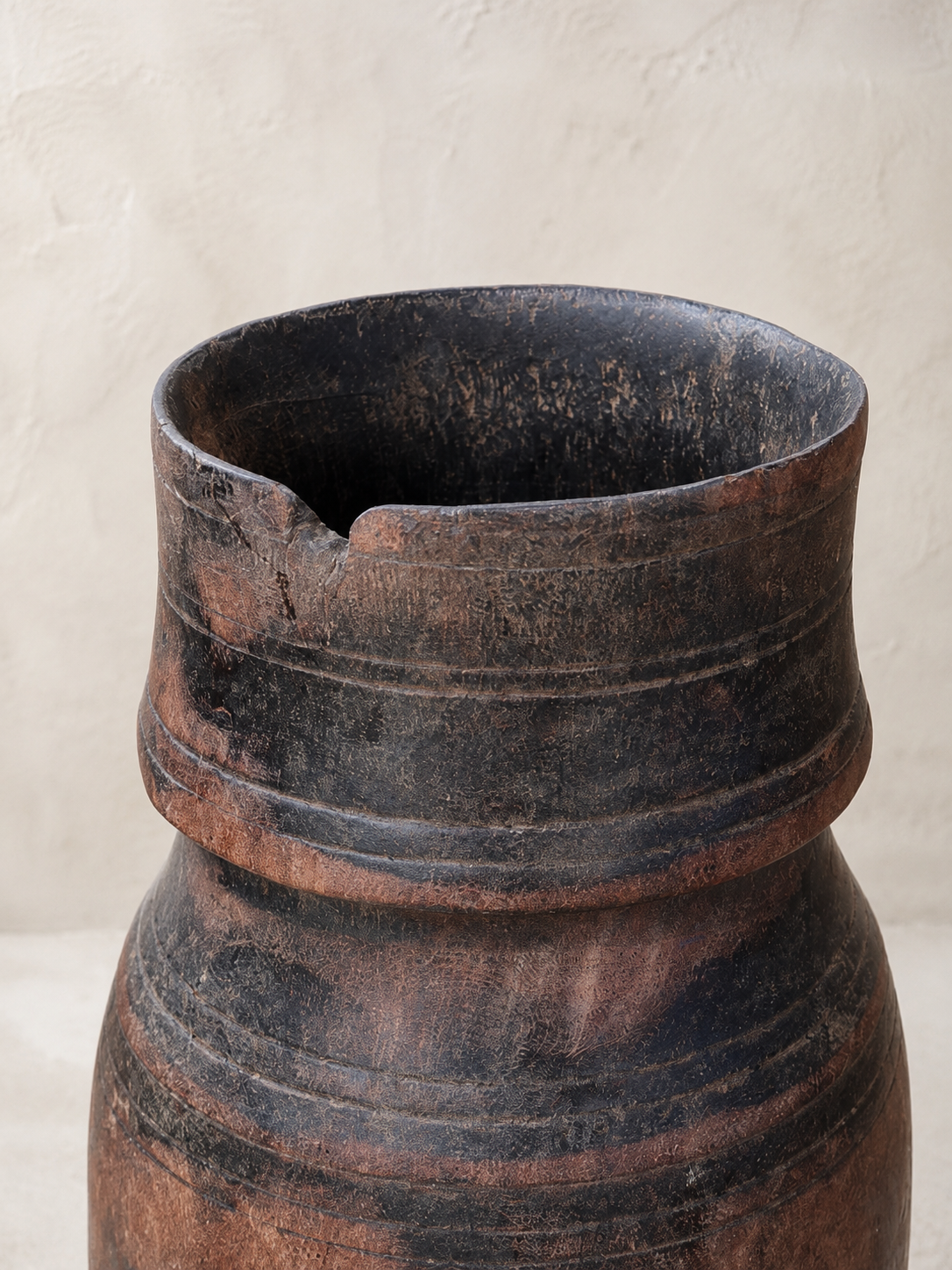 Vintage Wood Himachal Pot