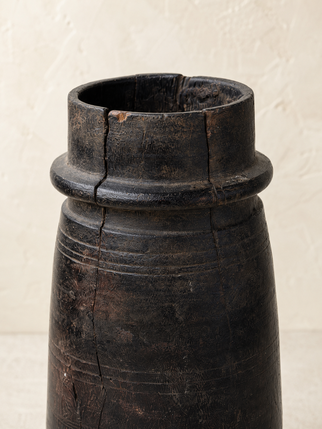 Vintage Wood Himachal Pot