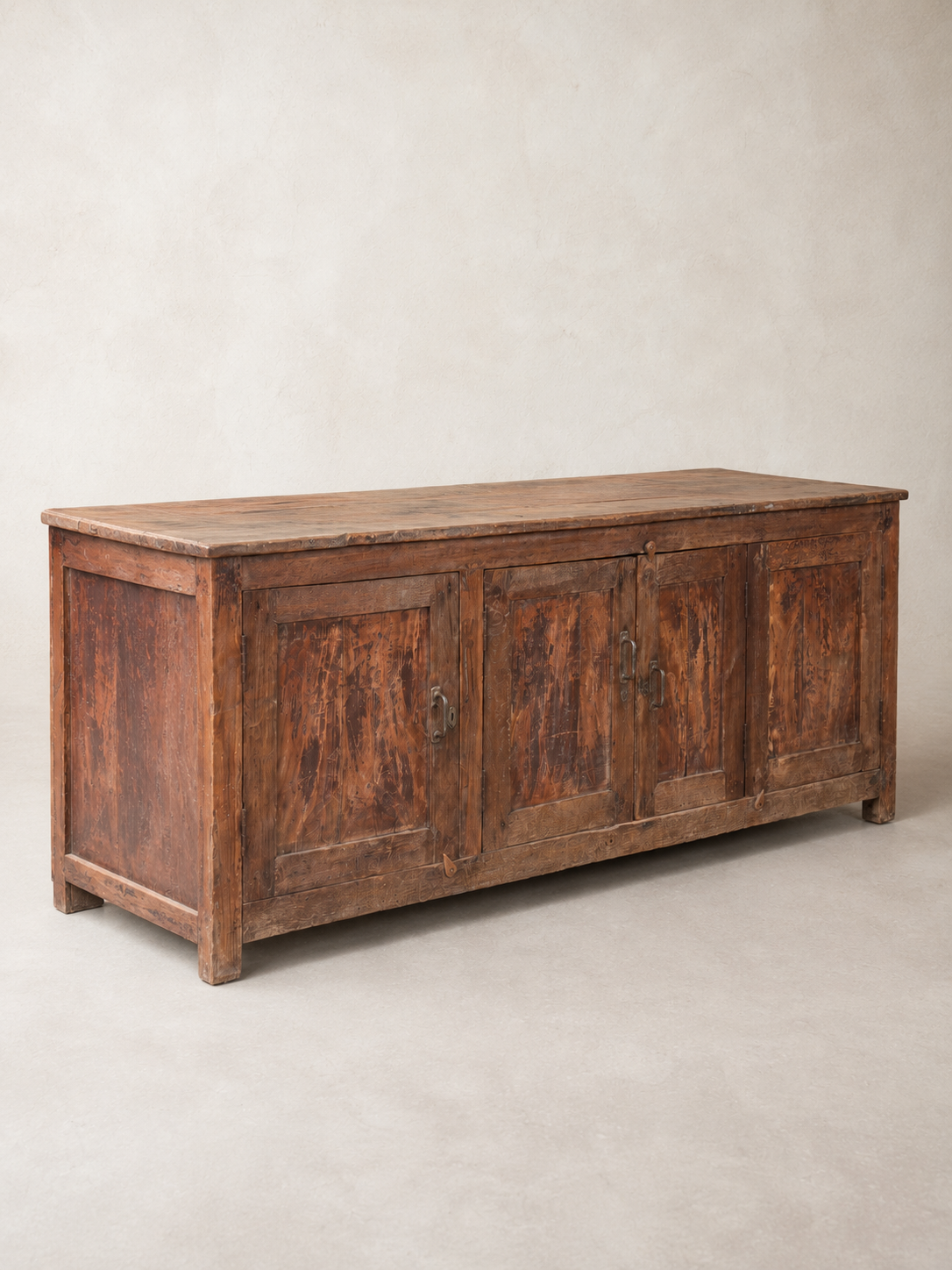 Vintage Indian Teak Sideboard