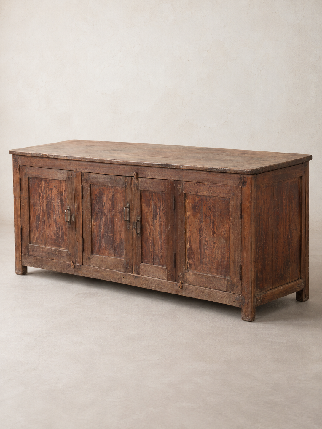 Vintage Indian Teak Sideboard