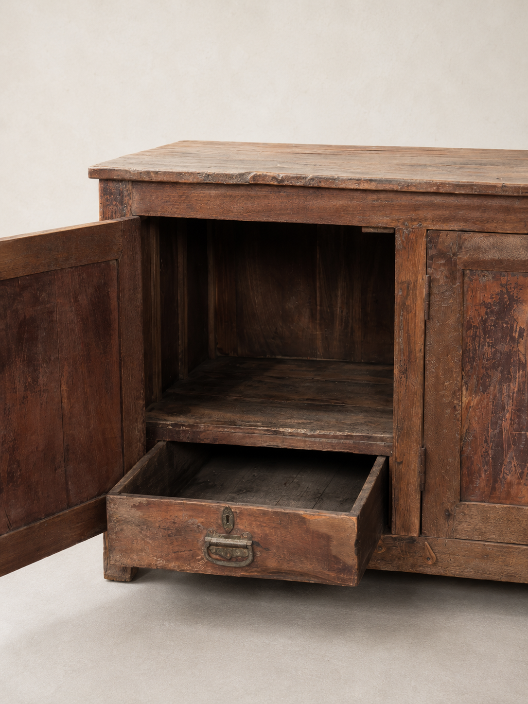 Vintage Indian Teak Sideboard