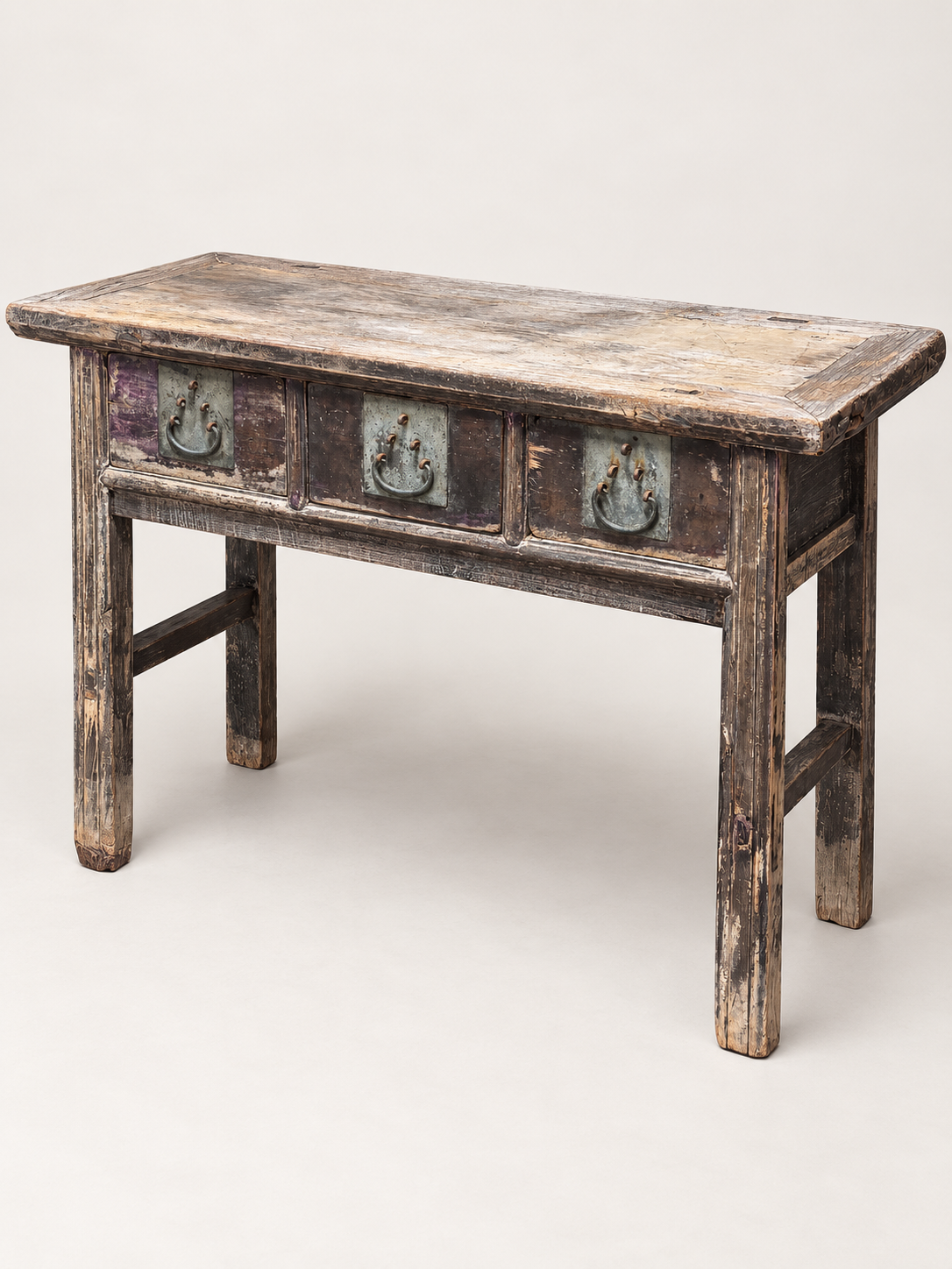 Antique 3 Drawer Console