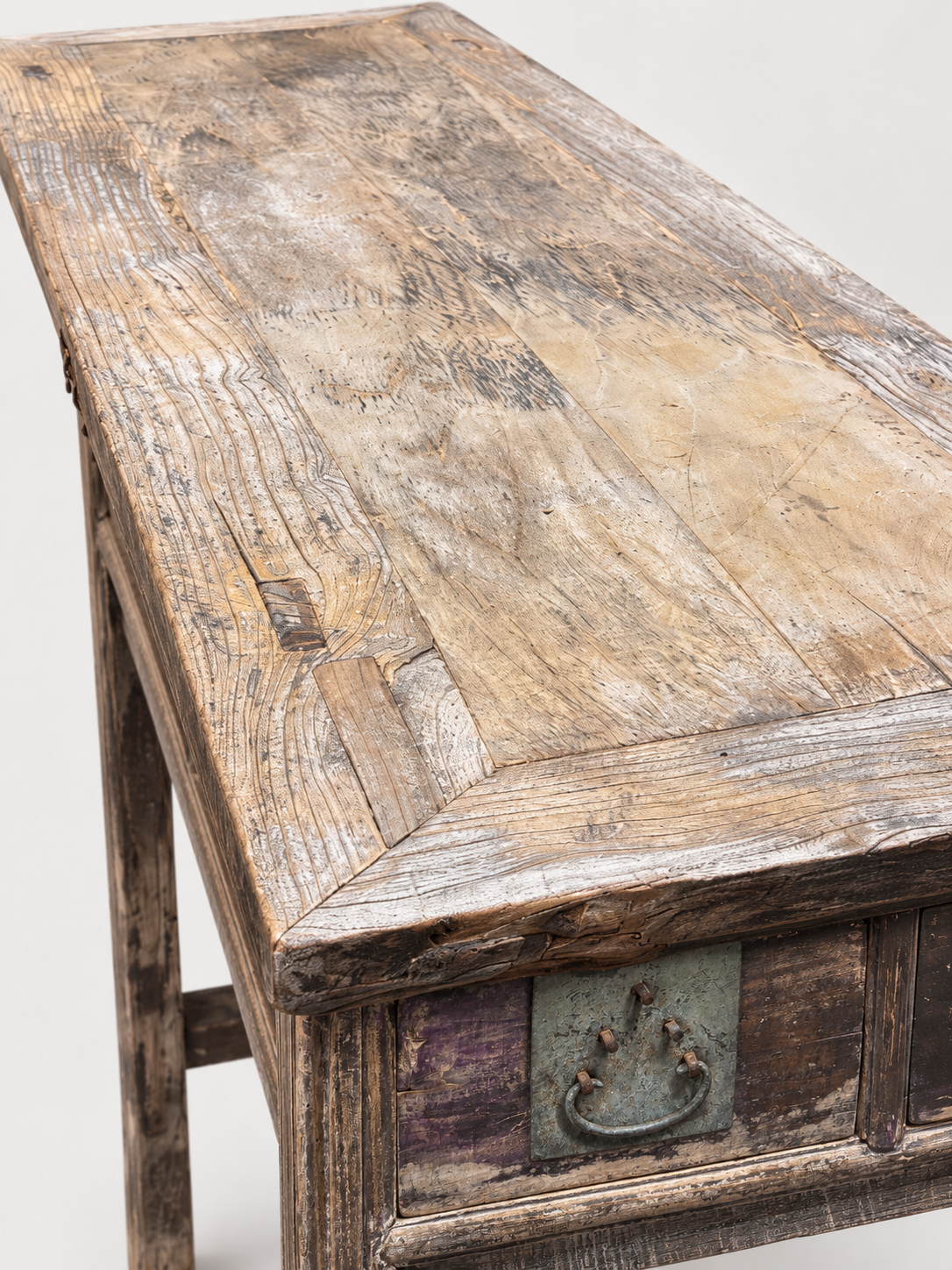 Antique 3 Drawer Console