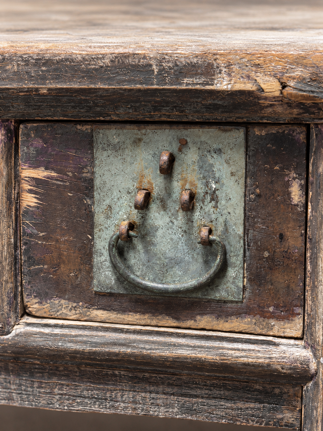 Antique 3 Drawer Console