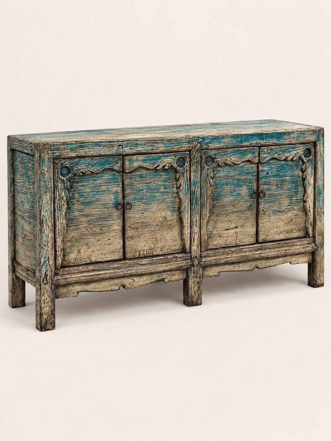 Restored Antique Lacquered Sideboard