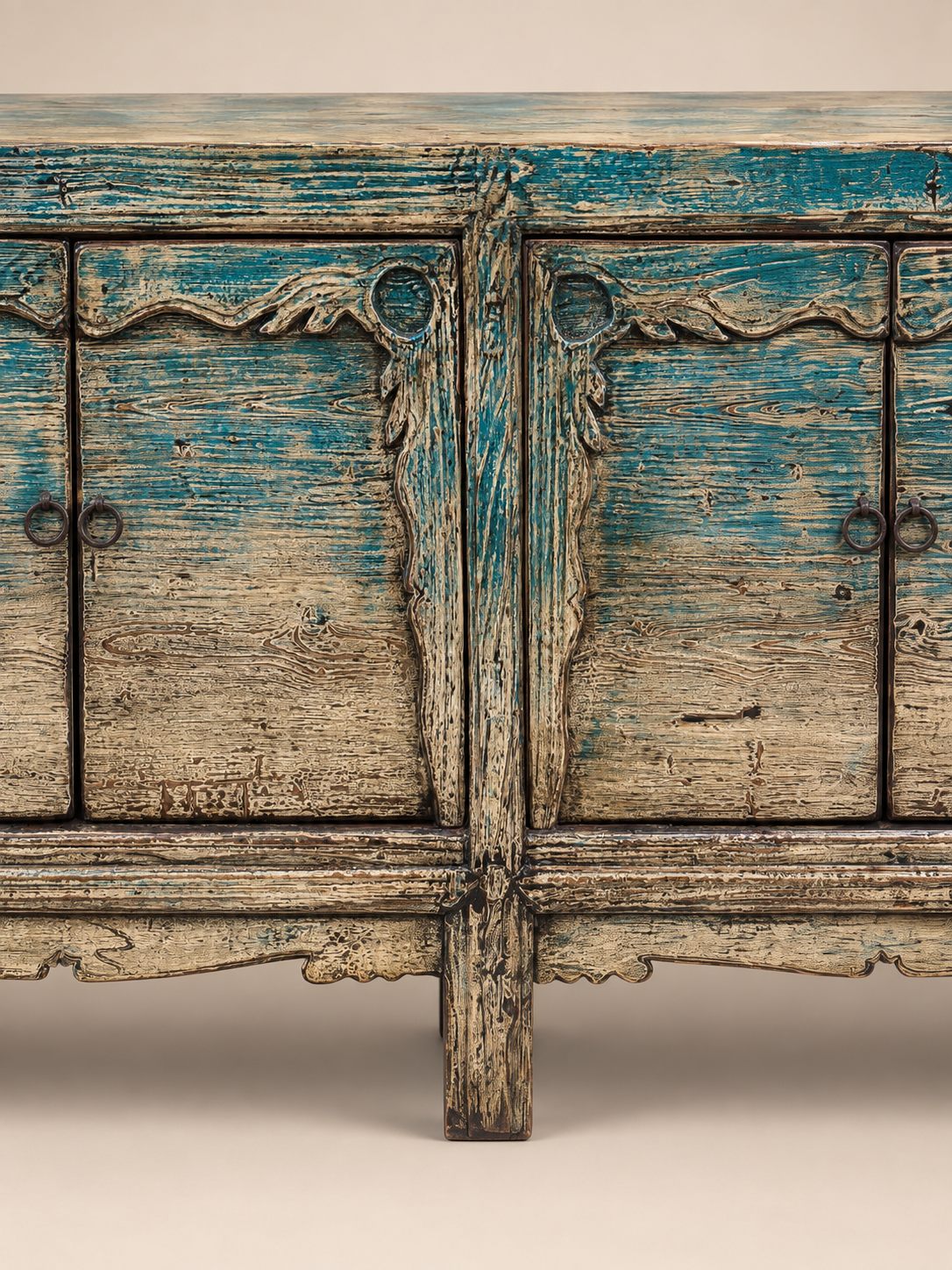 Restored Antique Lacquered Sideboard