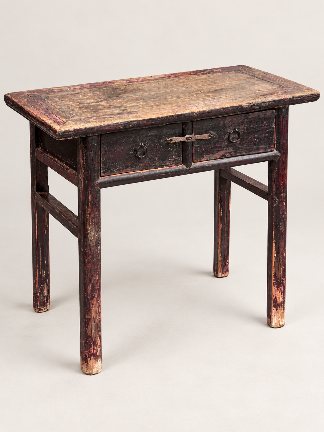 Antique Dark Wood Console