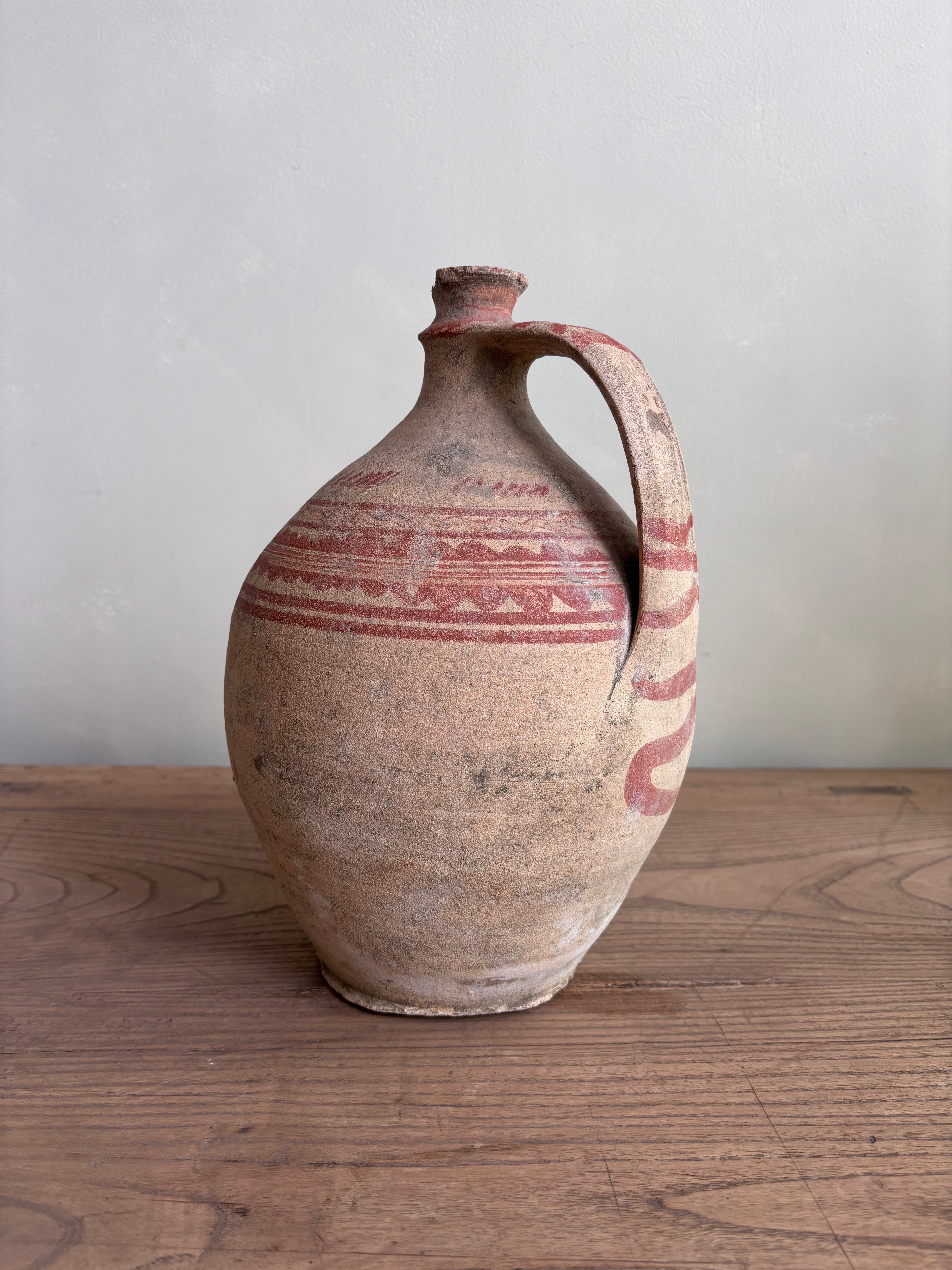 Vintage Hungarian  Earthenware Wine Vessel