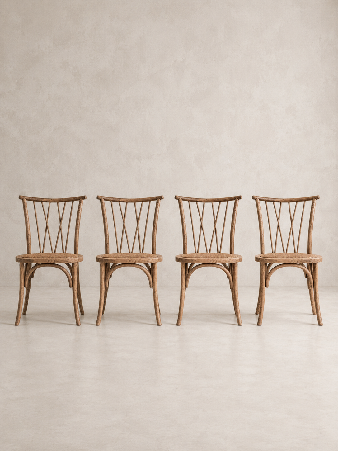 Oak Candlestick Bistro Dining Chair
