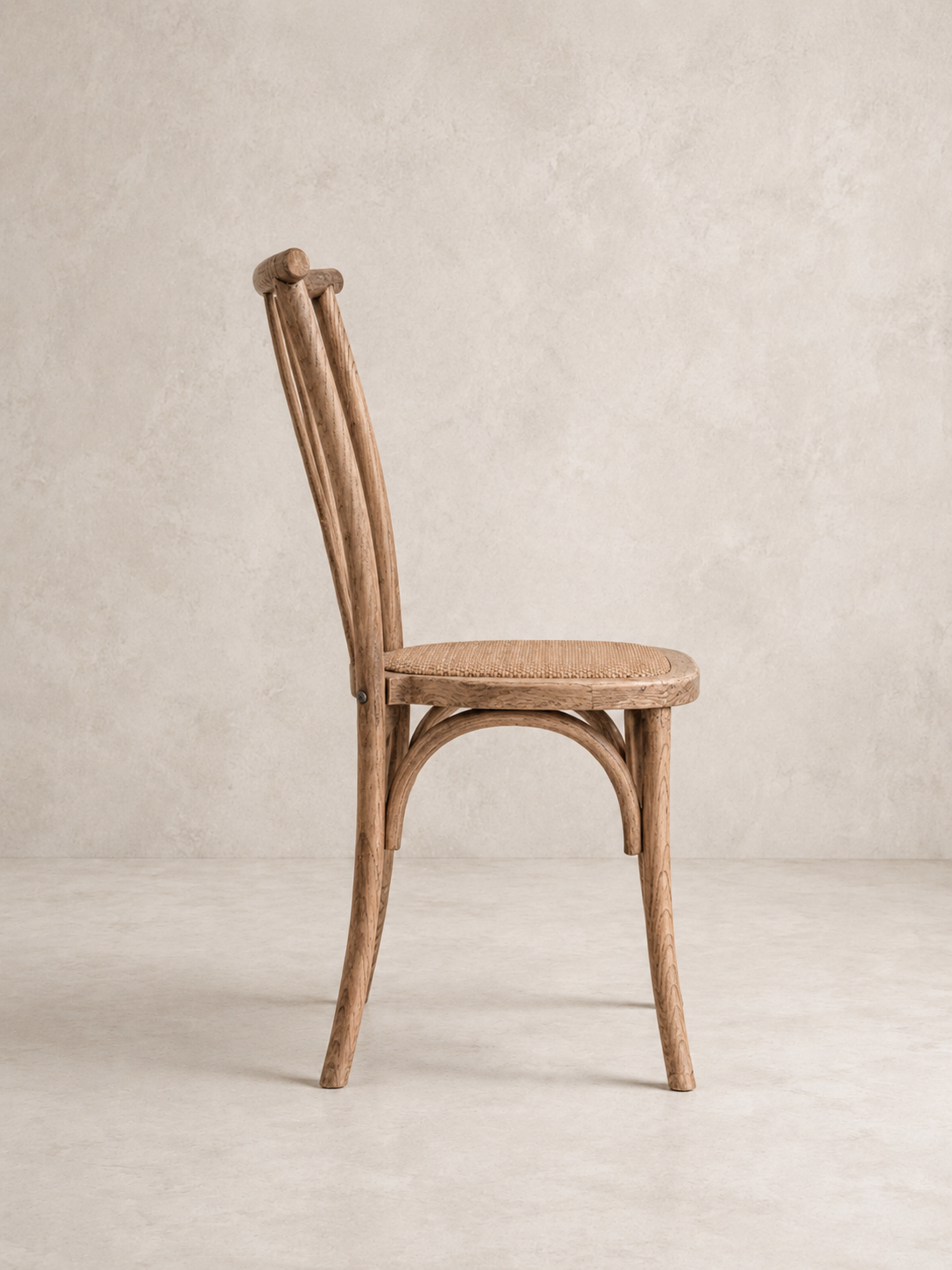 Oak Candlestick Bistro Dining Chair