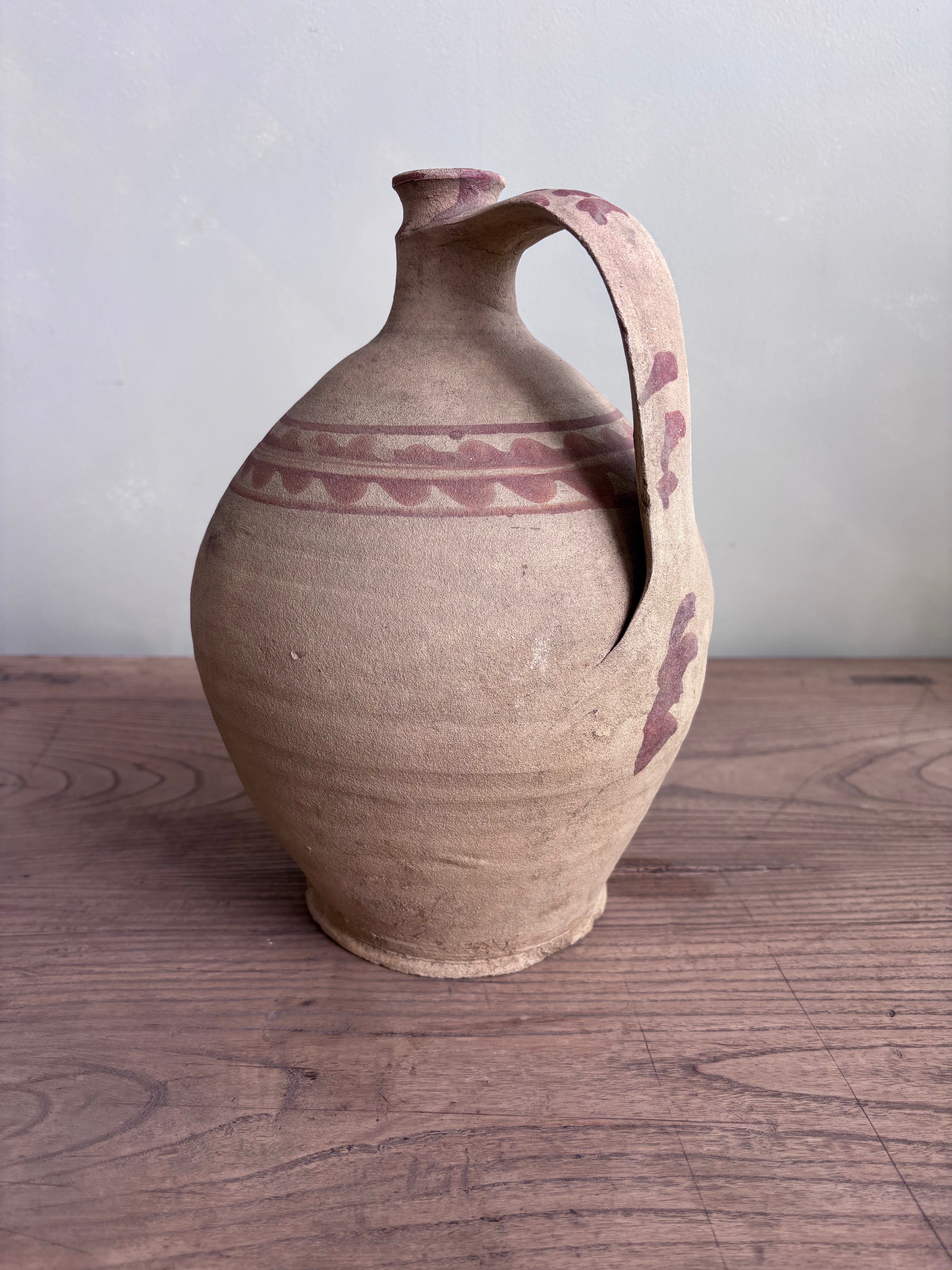 Vintage Hungarian  Earthenware Wine Vessel