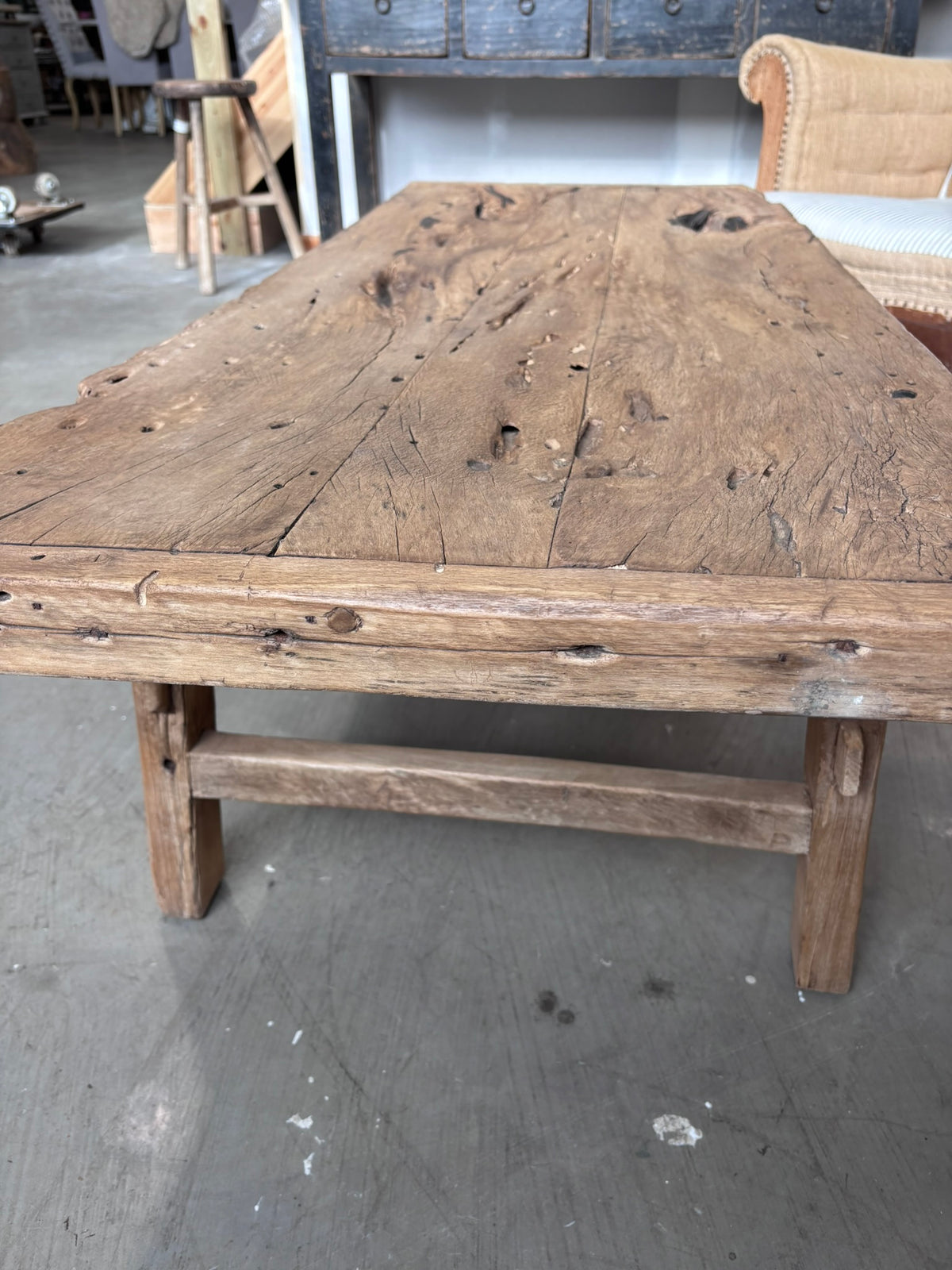 Vintage Elm Coffee Table (Large)