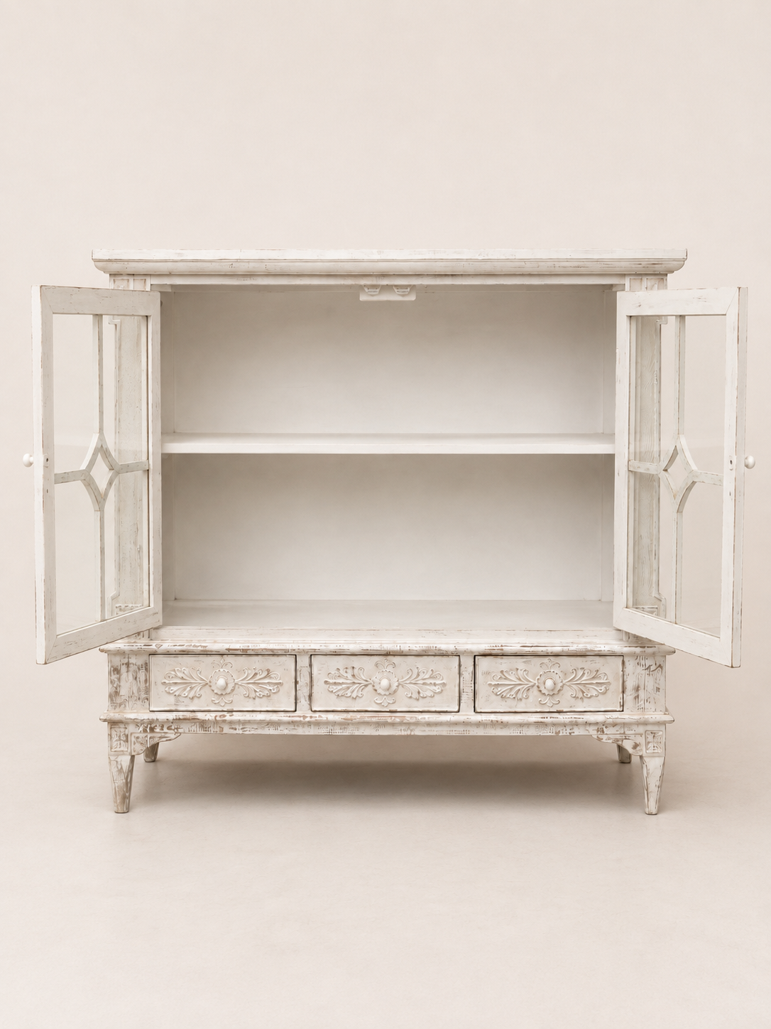 Provence Glass Door Cabinet