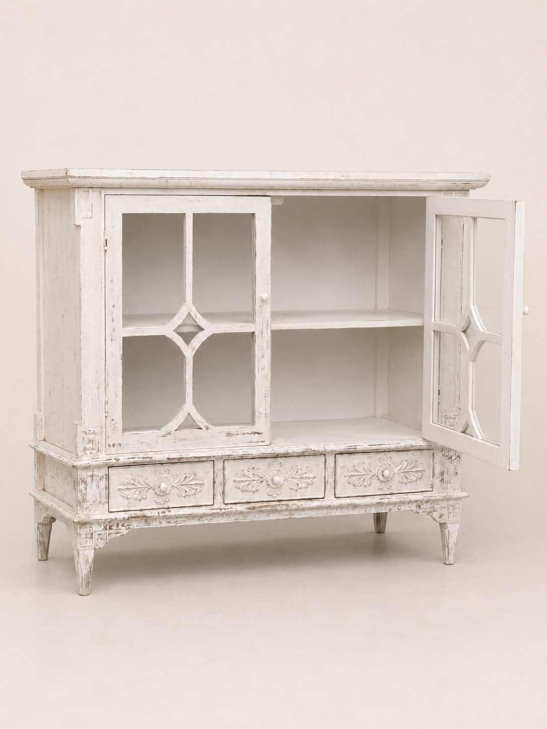 Provence Glass Door Cabinet