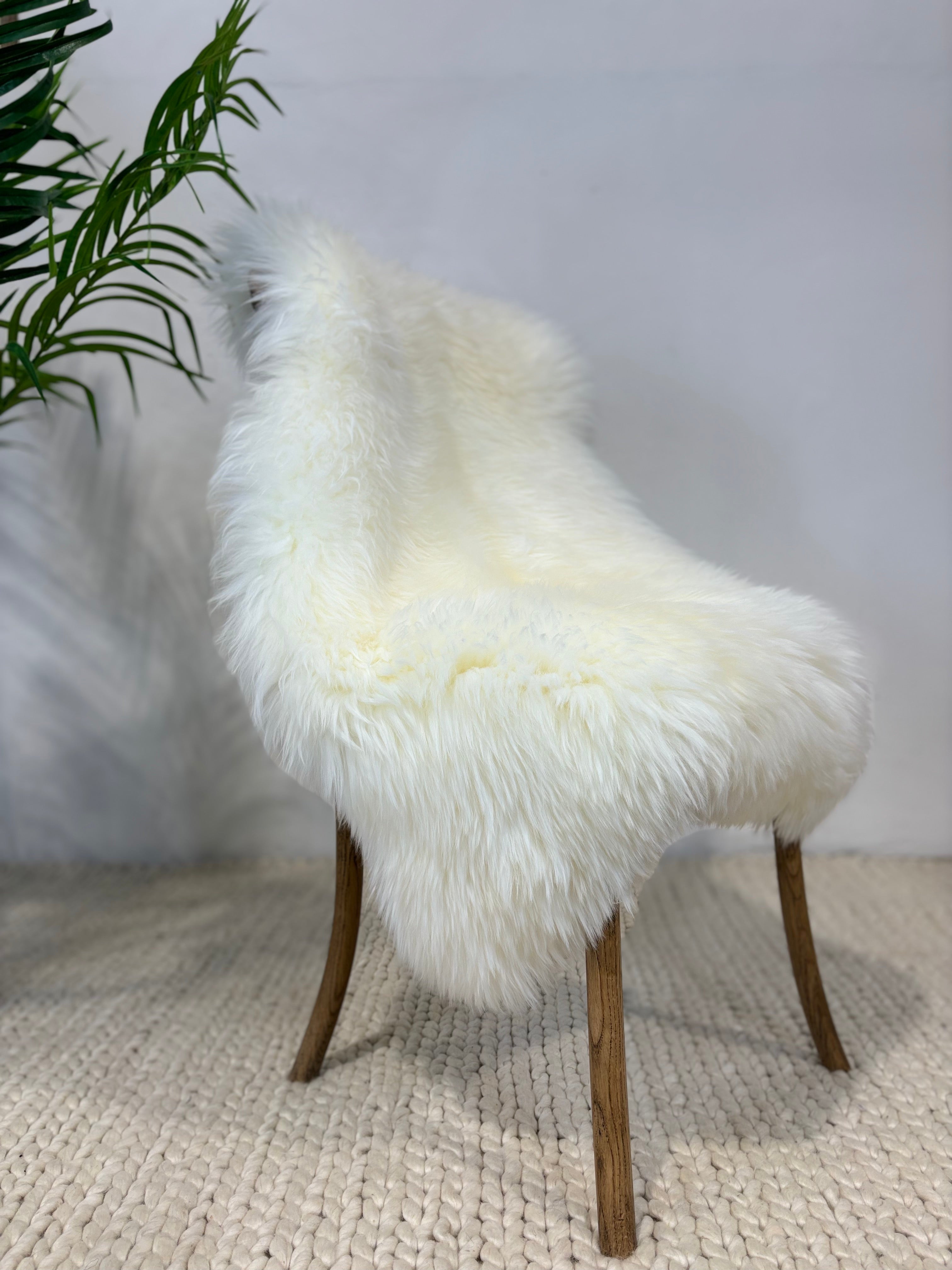 Ivory White Natural Sheepskin