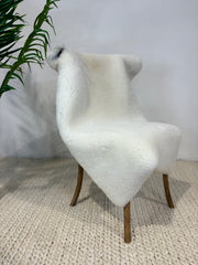 Suffolk Rambouillet Cross Natural White Sheepskin