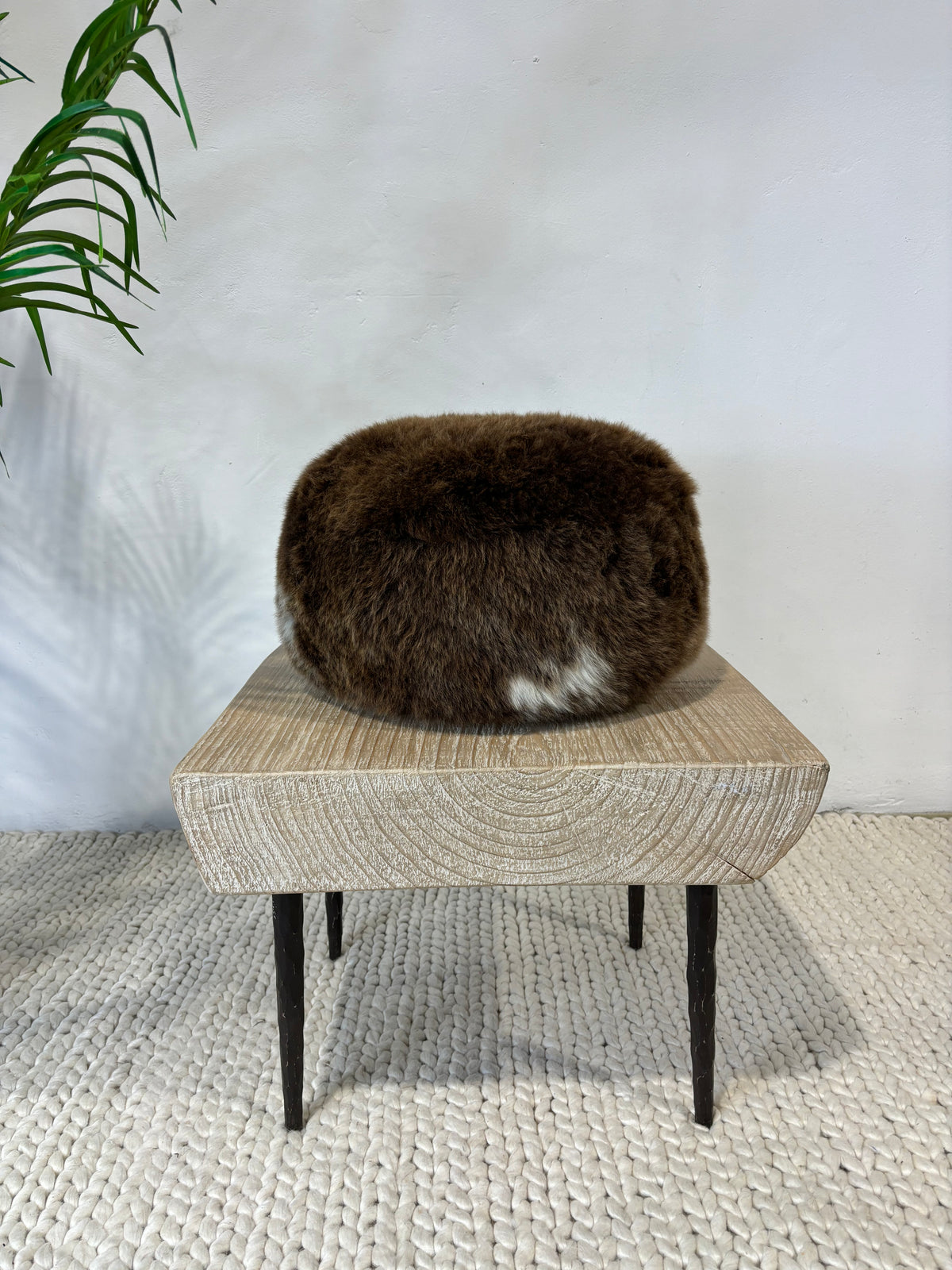 British Rare Breed Sheepskin Pouffe