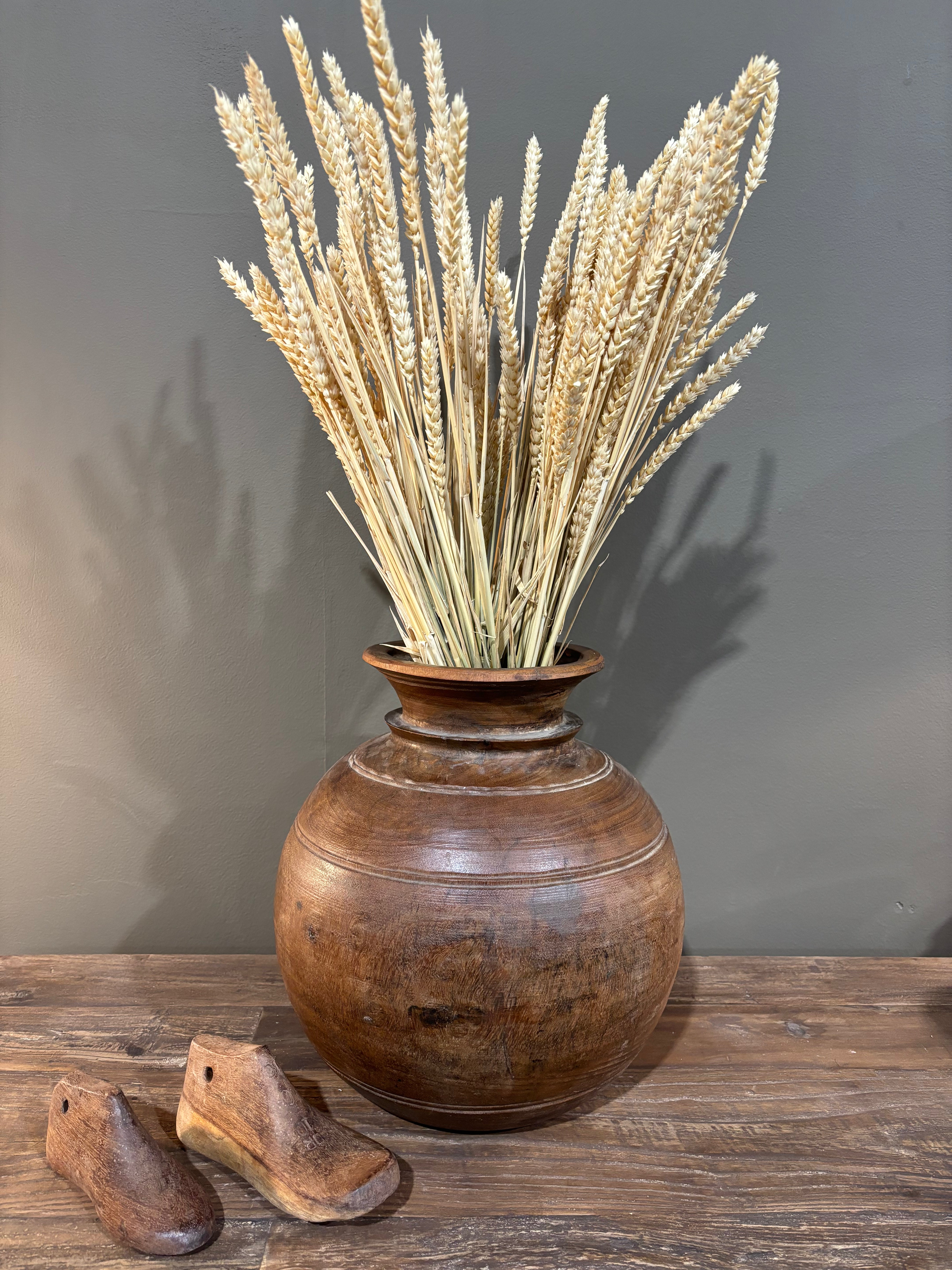 Vintage Indian Wood Pot