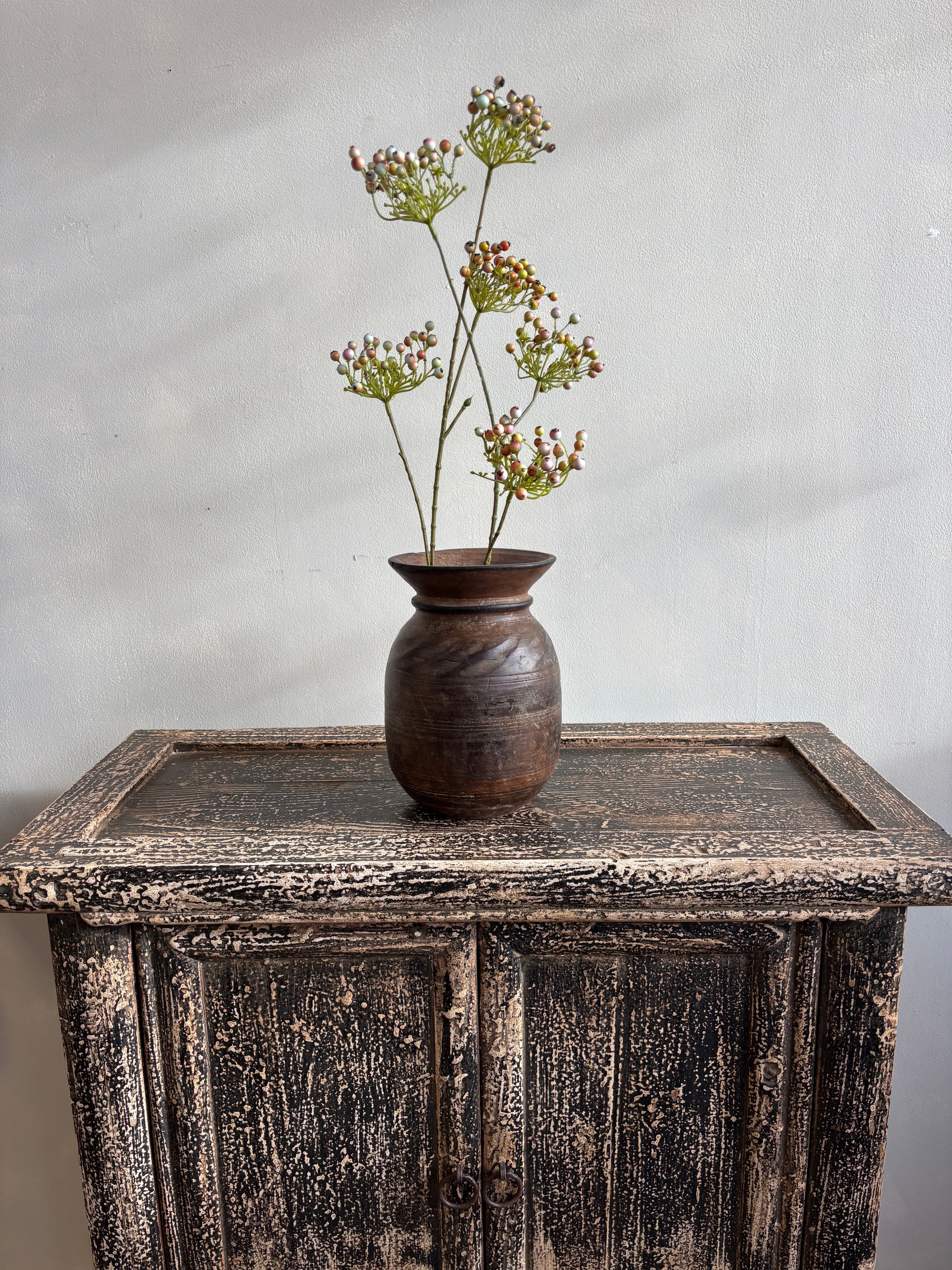 Distressed Finish Restored 2 Door Small Cupboard