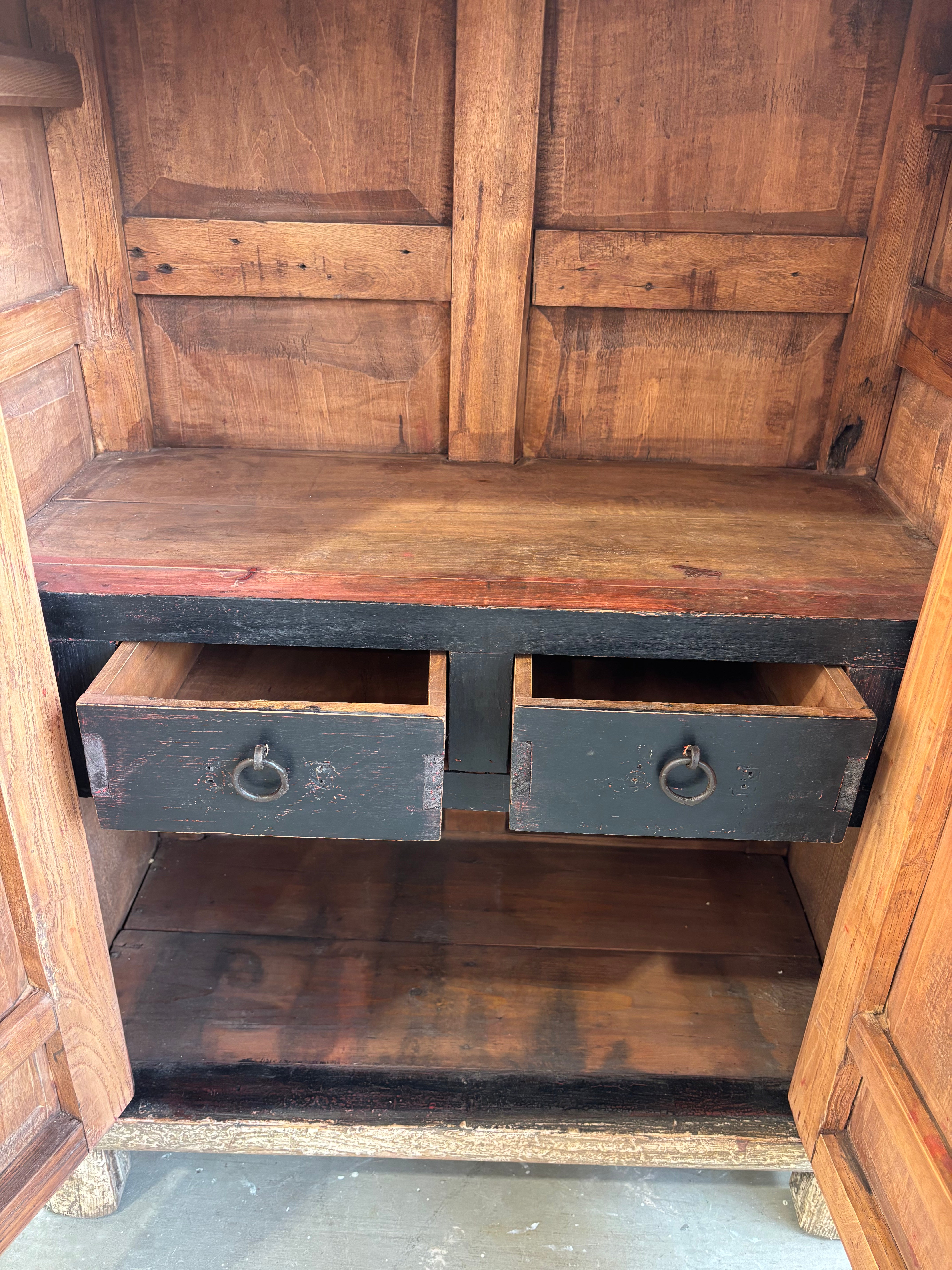 Distressed Finish Restored 2 Door Small Cupboard