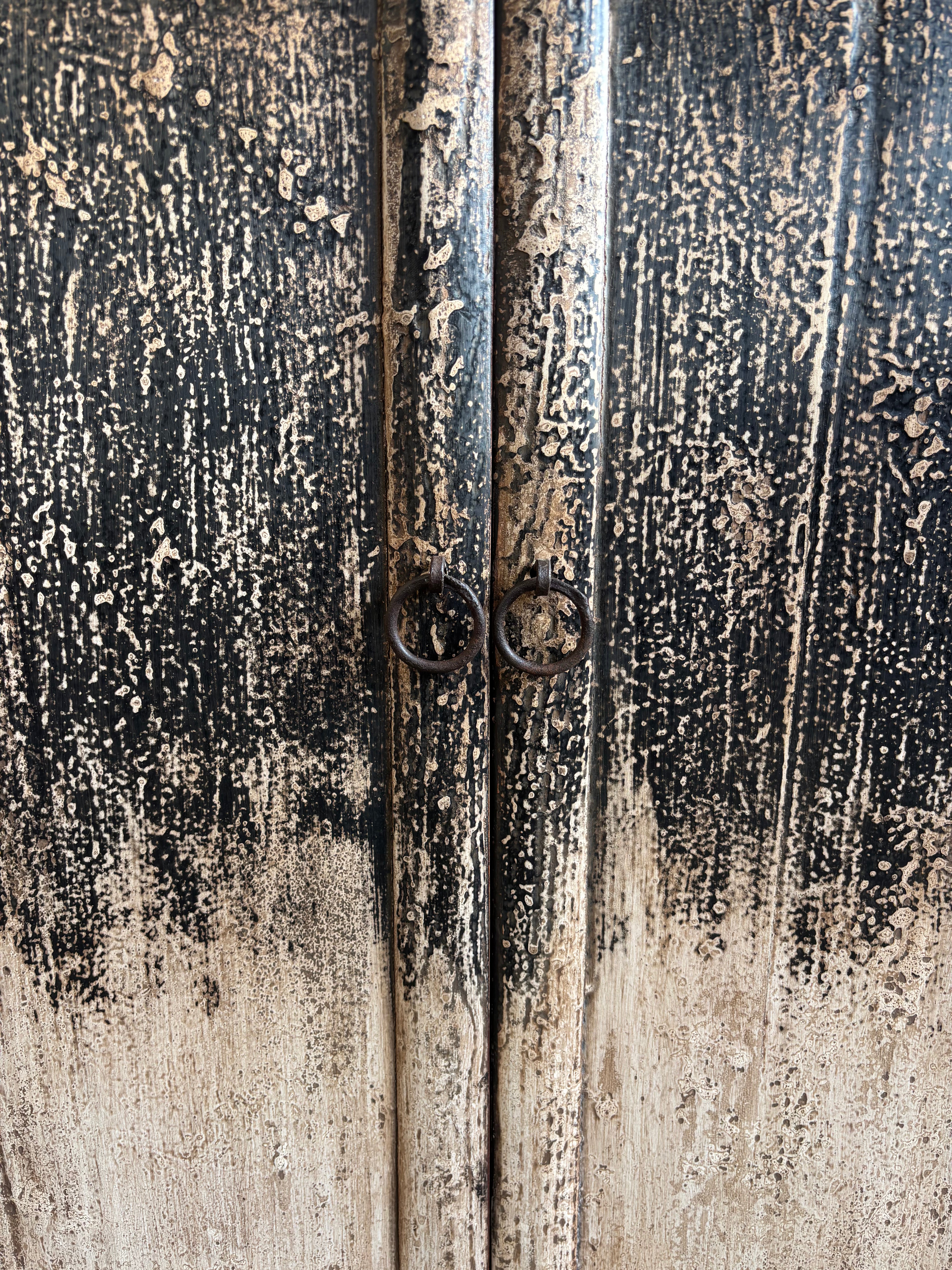 Distressed Finish Restored 2 Door Small Cupboard