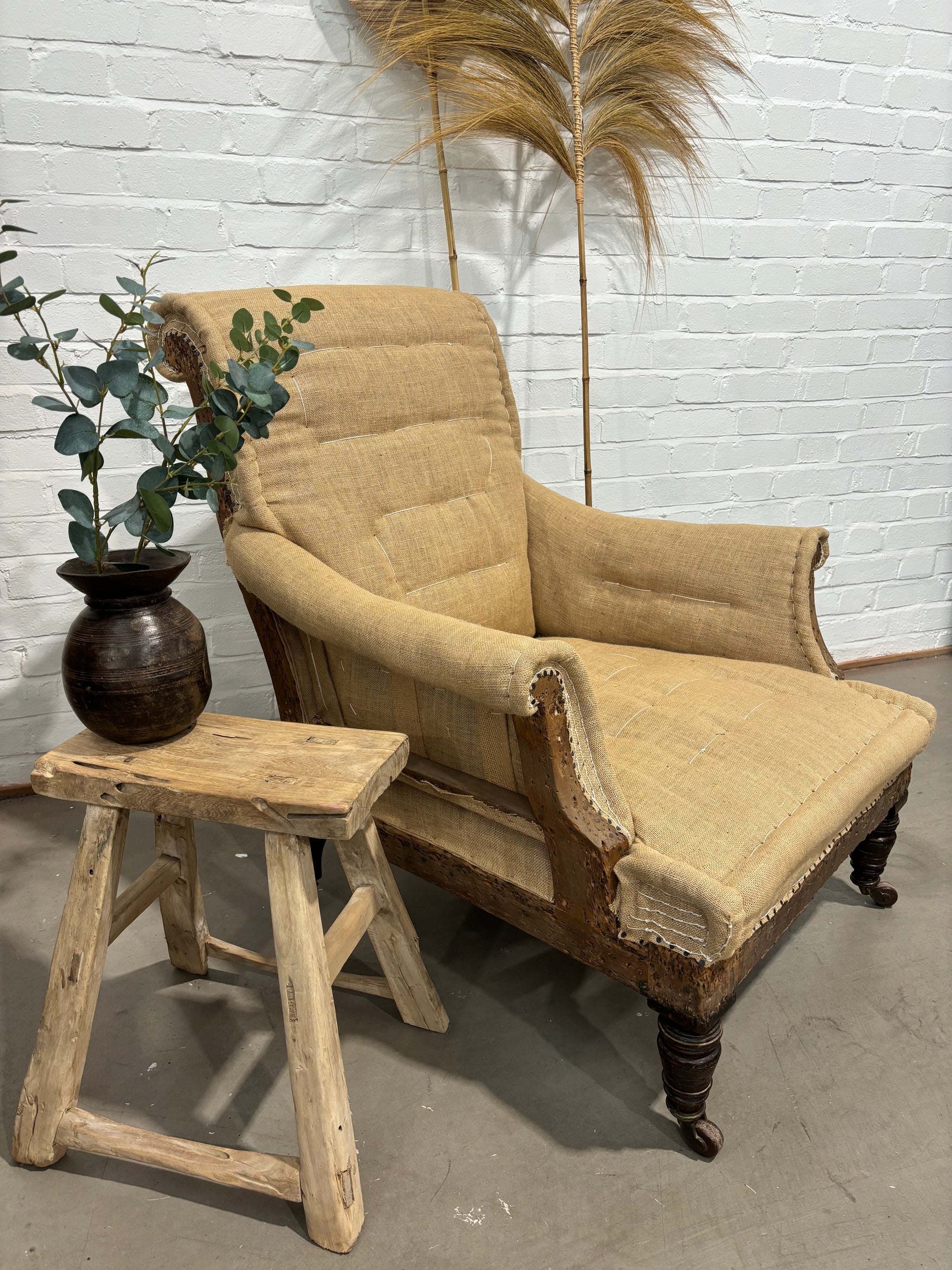 家具 U.K. vintage Furniture Stool Vintage Wooden Stool — Lawson's Yard LTD