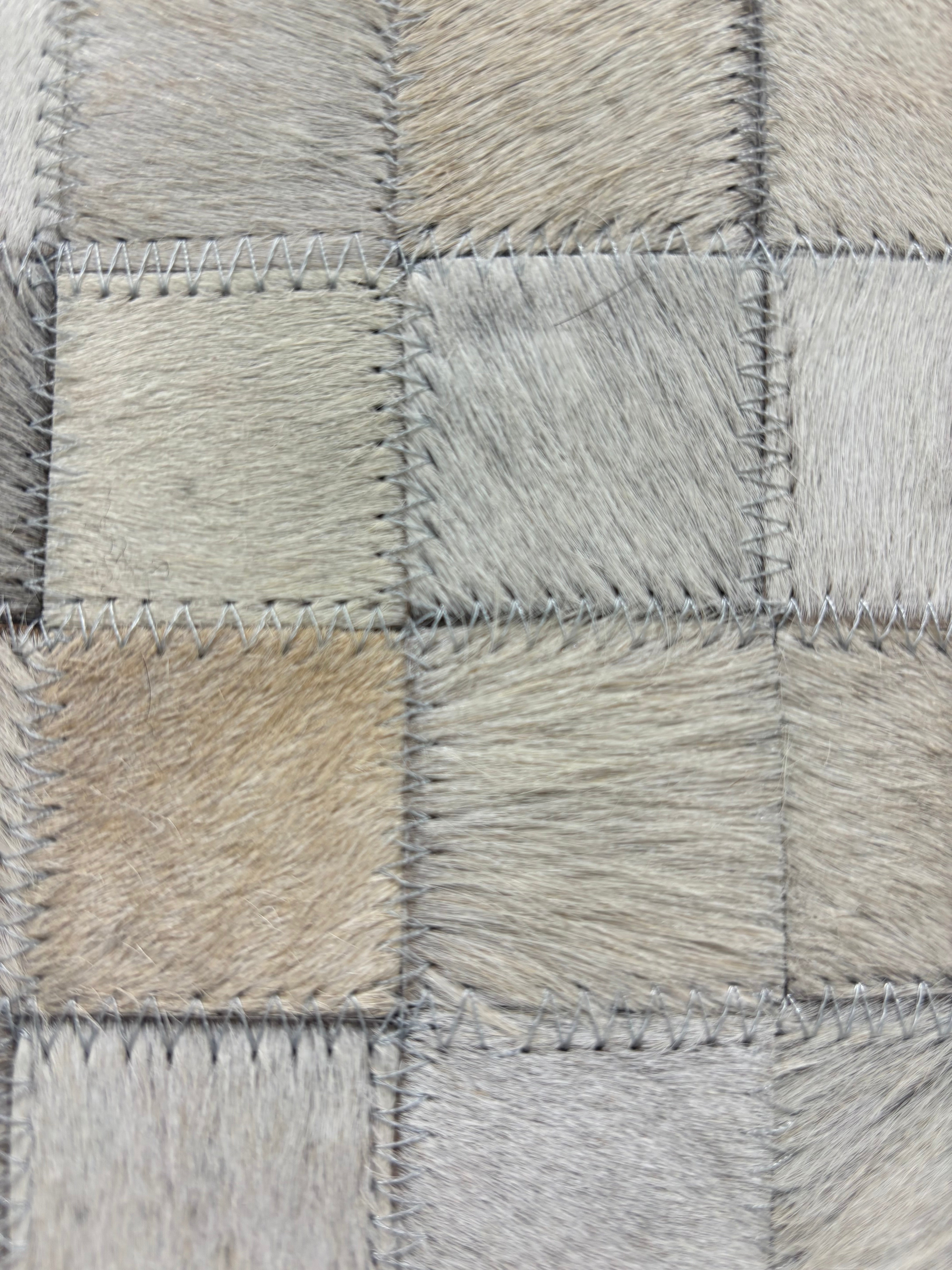 Patchwork Square Cowhide 140 x 200cm Leather Rug