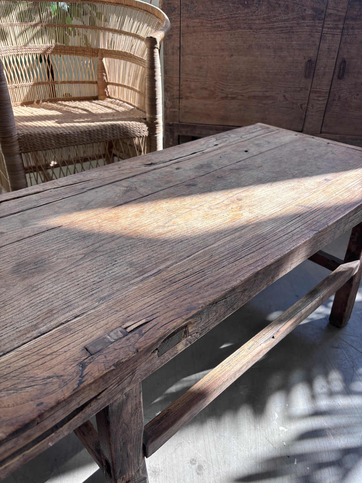 Vintage Elm Coffee Table (Small)