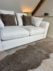 Chocolate Brown Double Bouclé Sheepskin