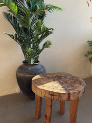 Tribal Nagaland Dug Out Side Table
