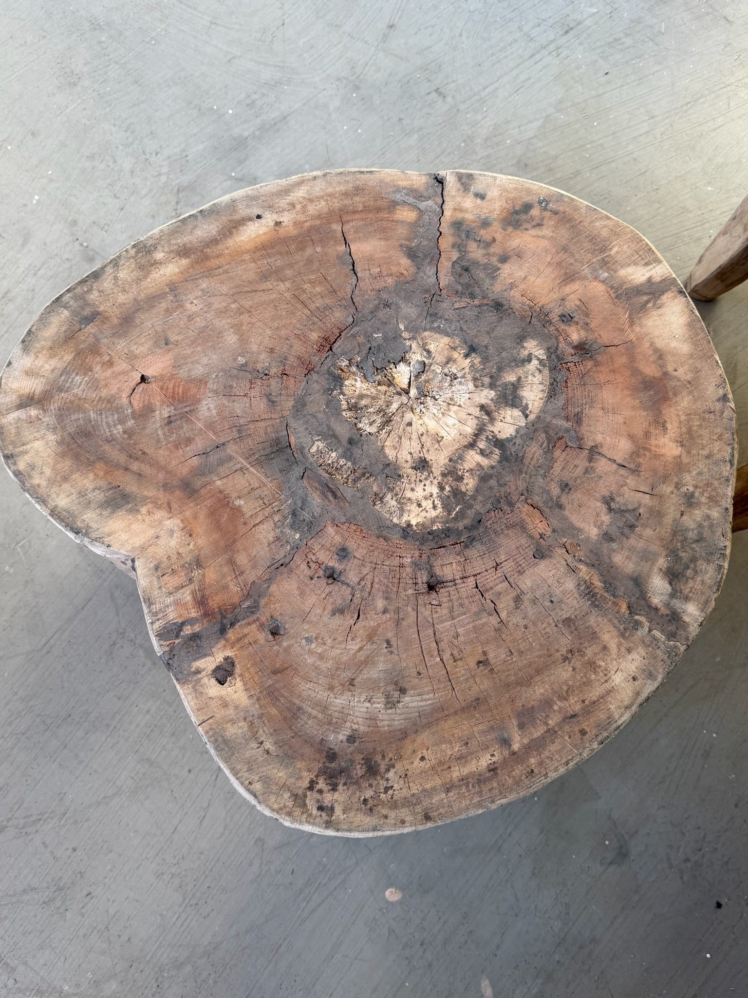 Tribal Nagaland Dug Out Side Table