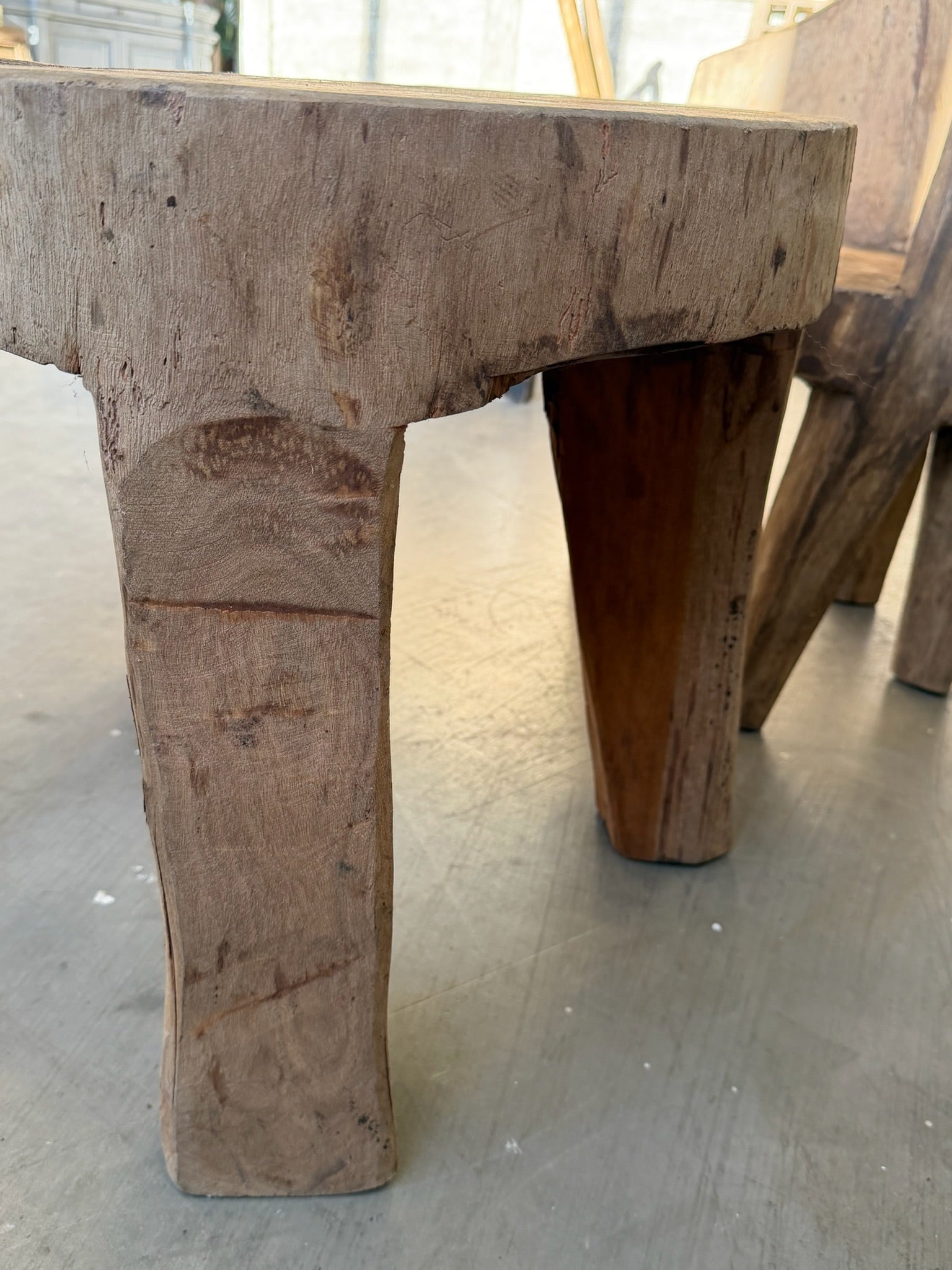 Tribal Nagaland Dug Out Side Table