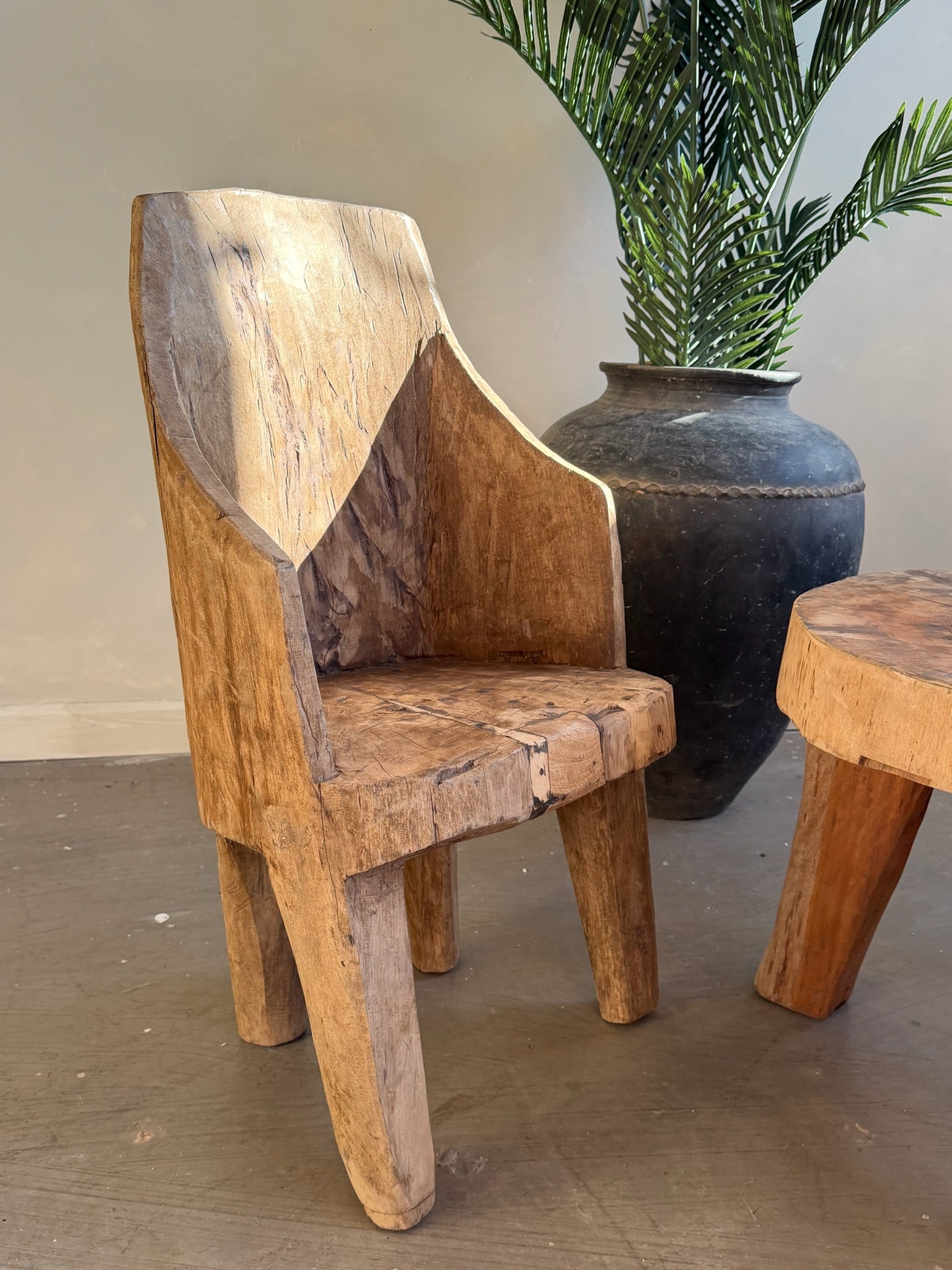 Tribal Nagaland Dug Out Chair