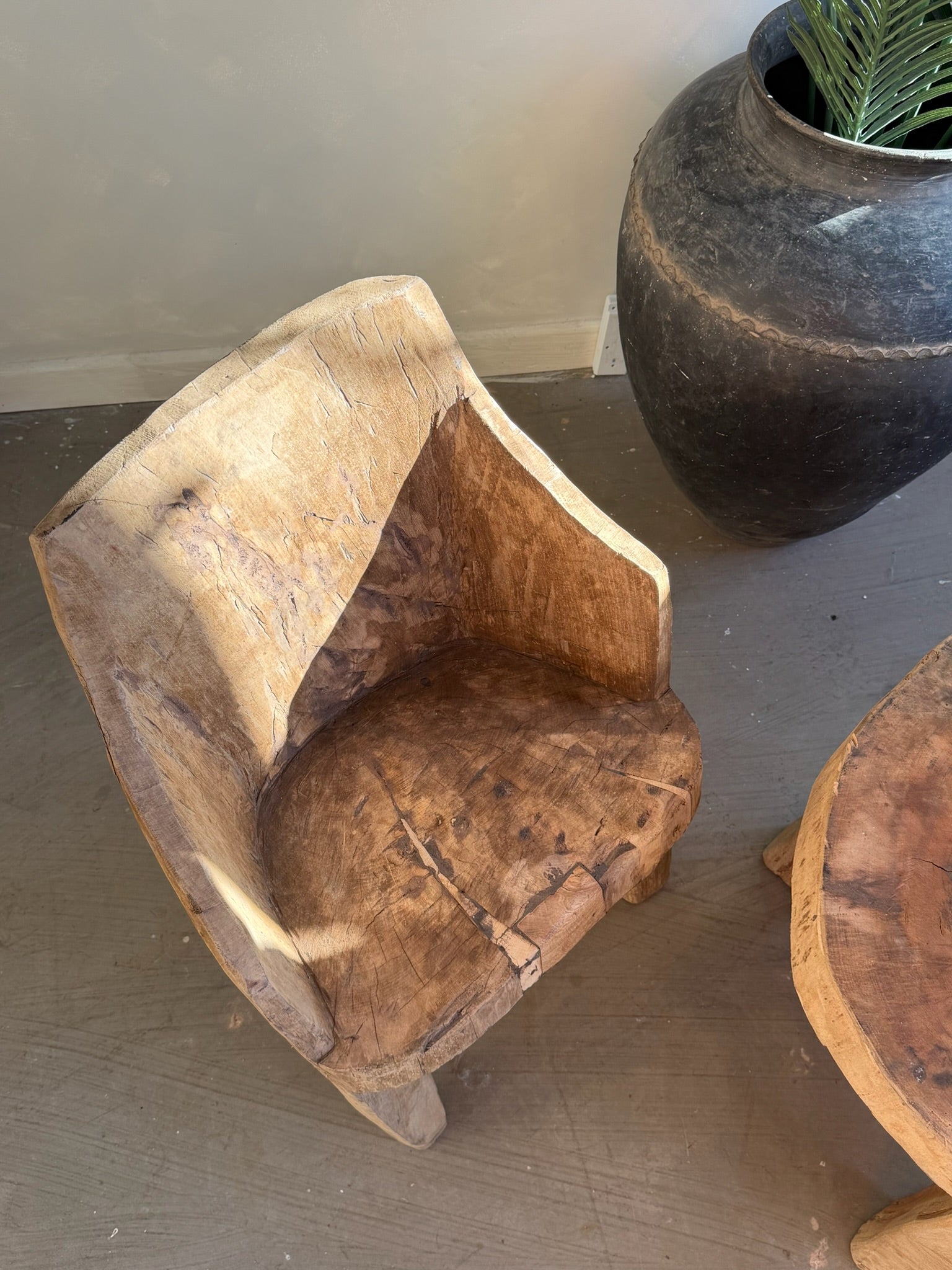 Tribal Nagaland Dug Out Chair