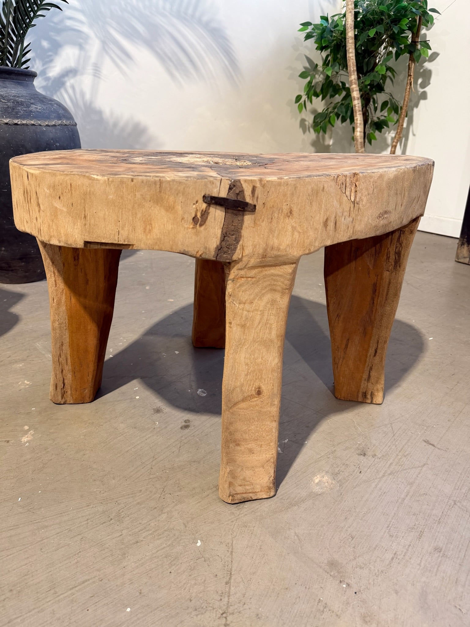 Tribal Nagaland Dug Out Side Table