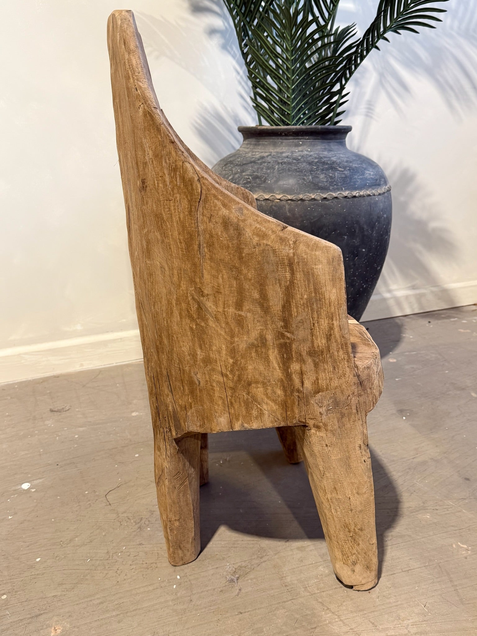 Tribal Nagaland Dug Out Chair