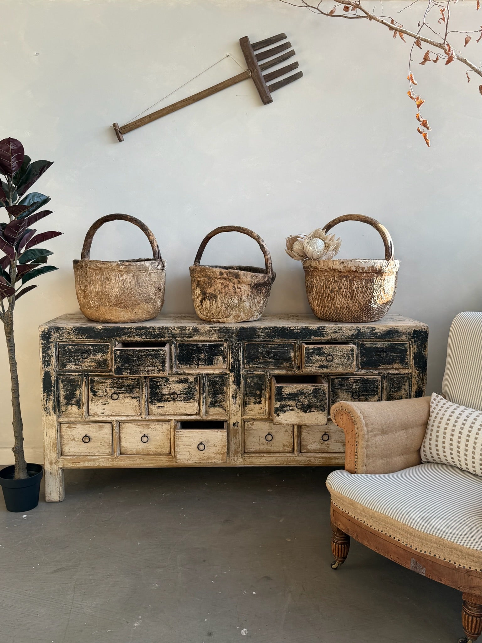Restored Vintage Cabinet Of Drawers