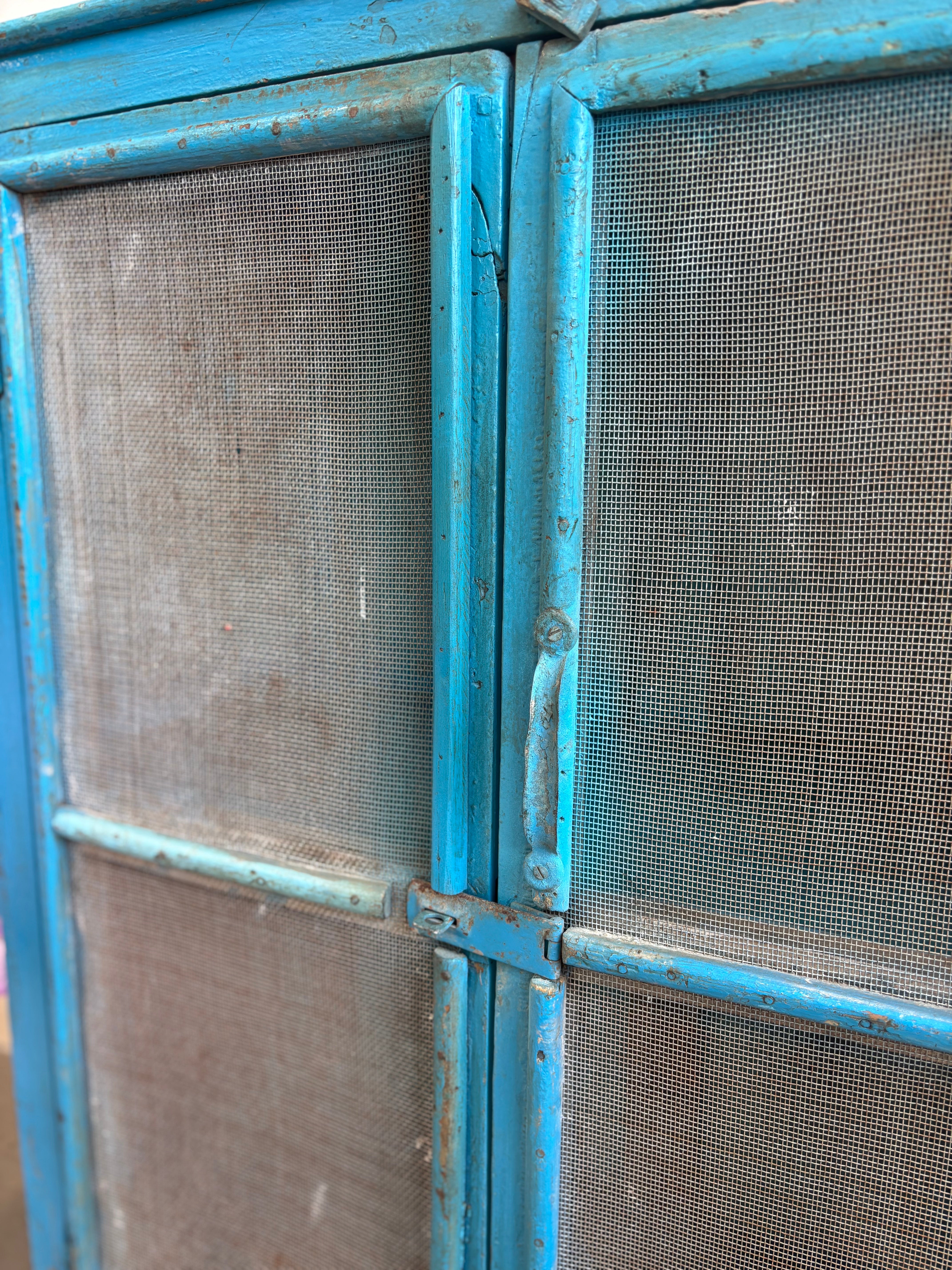 Vintage Indian Blue Cabinet