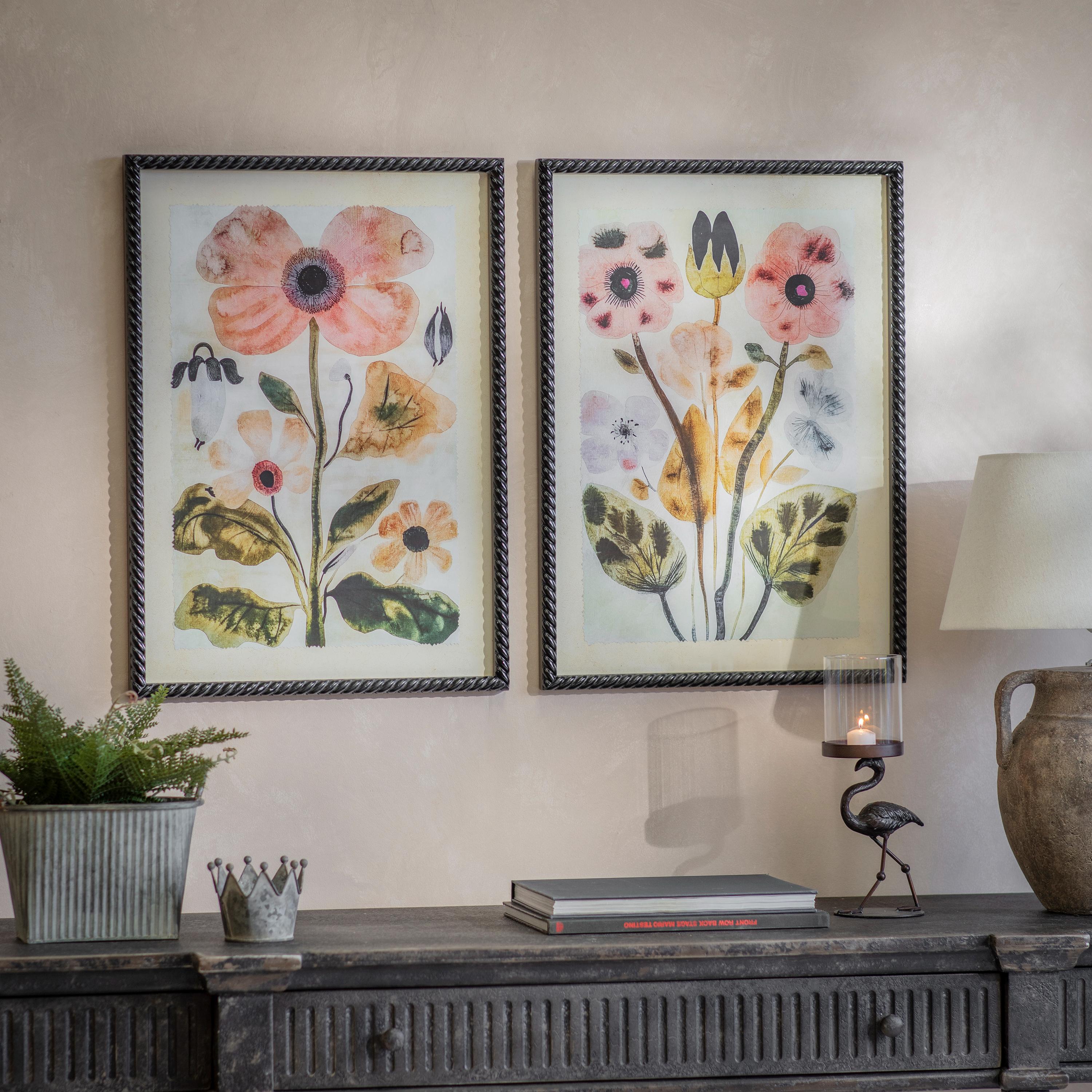 Fairleigh Set of 2 Flower Framed Prints