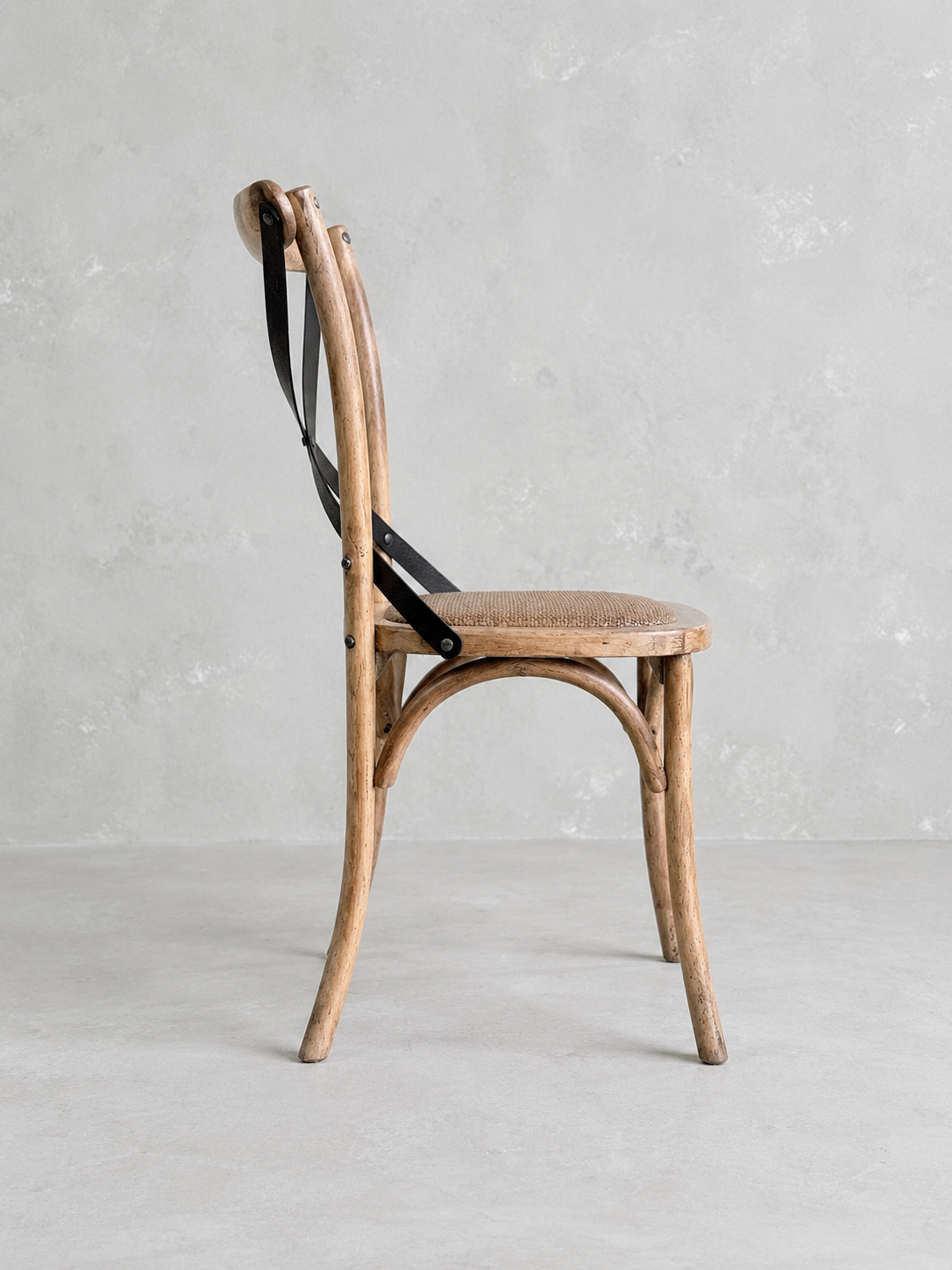 Oak Cross Back Chairs
