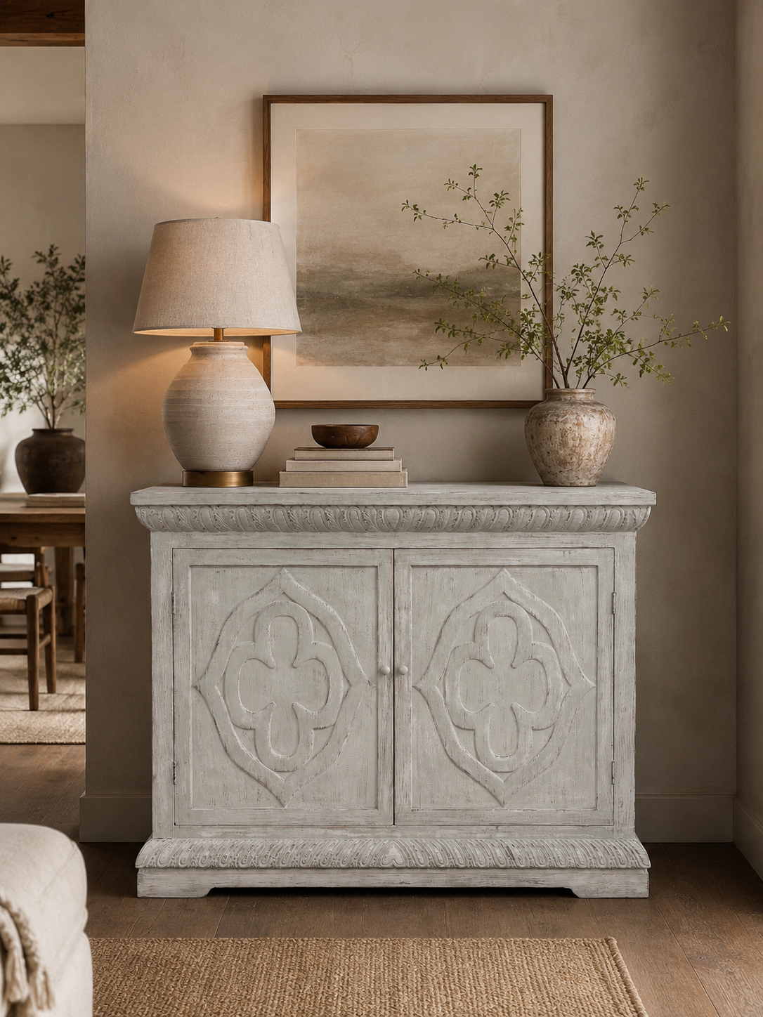 French Style Two Door Cupboard