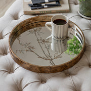 Waltham Round Mirrored Cow Parsley Tray