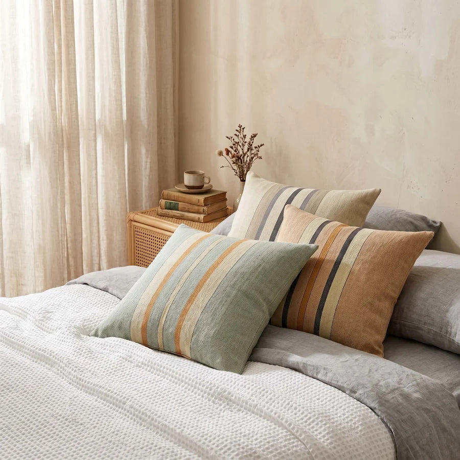 Loire Stripe Beige Cushion