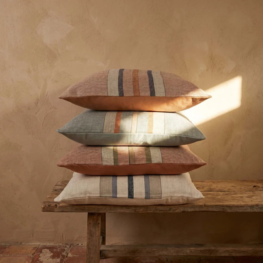 Loire Stripe Beige Cushion