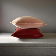 Dusky Pink Stonewashed Velvet Cushion