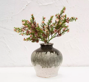 Dipped Crackle Glaze Vase Rosa